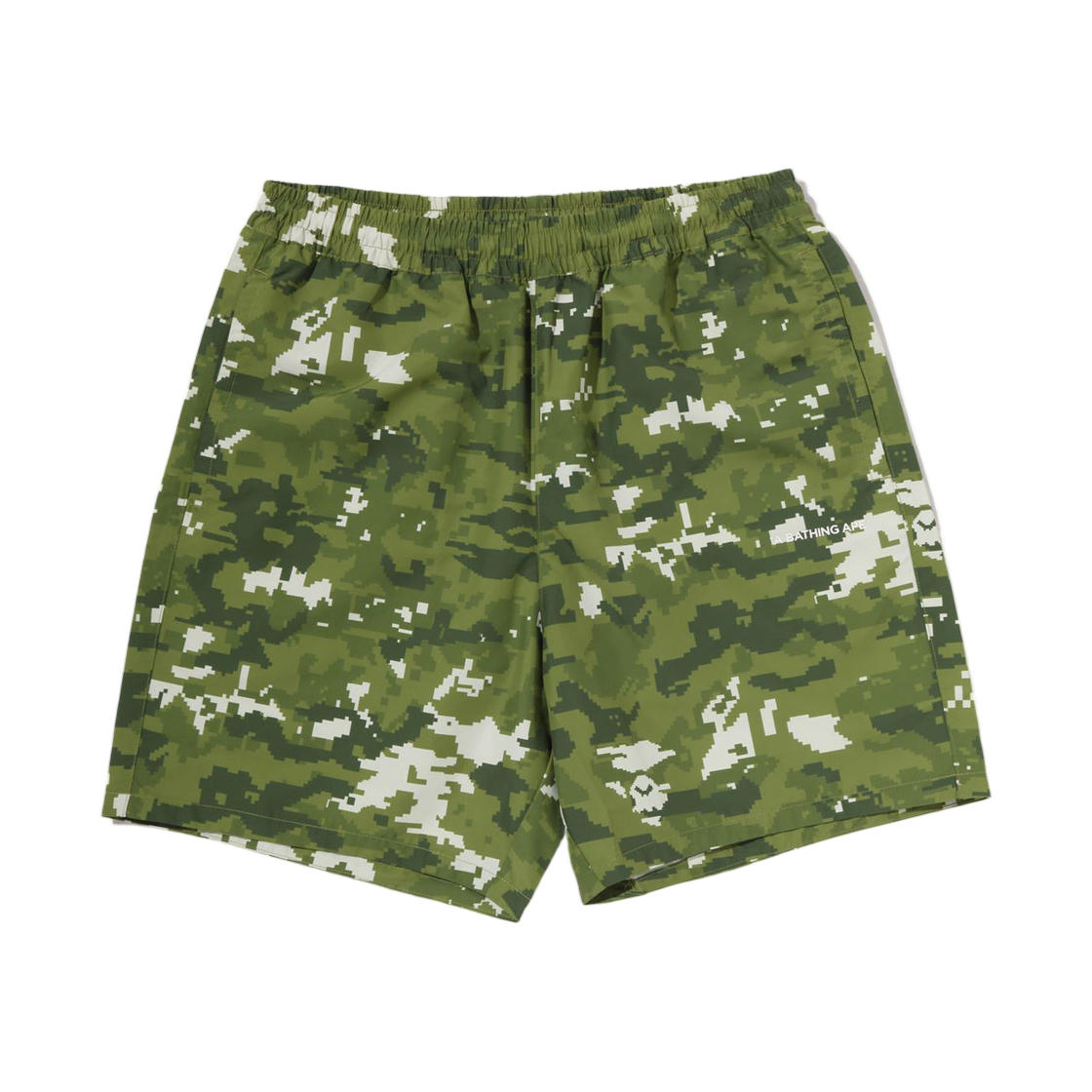 베이프 멀티 픽셀 카모 릴렉스드 핏 비치 쇼츠 그린(BAPE Multi Pixel Camo Relaxed Fit Beach Shorts Green)
