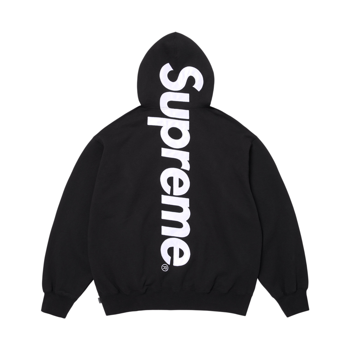 슈프림 사틴 아플리케 후드 스웨트셔츠 블랙 - 26SS(Supreme Satin Applique Hooded Sweatshirt Black - 26SS)
