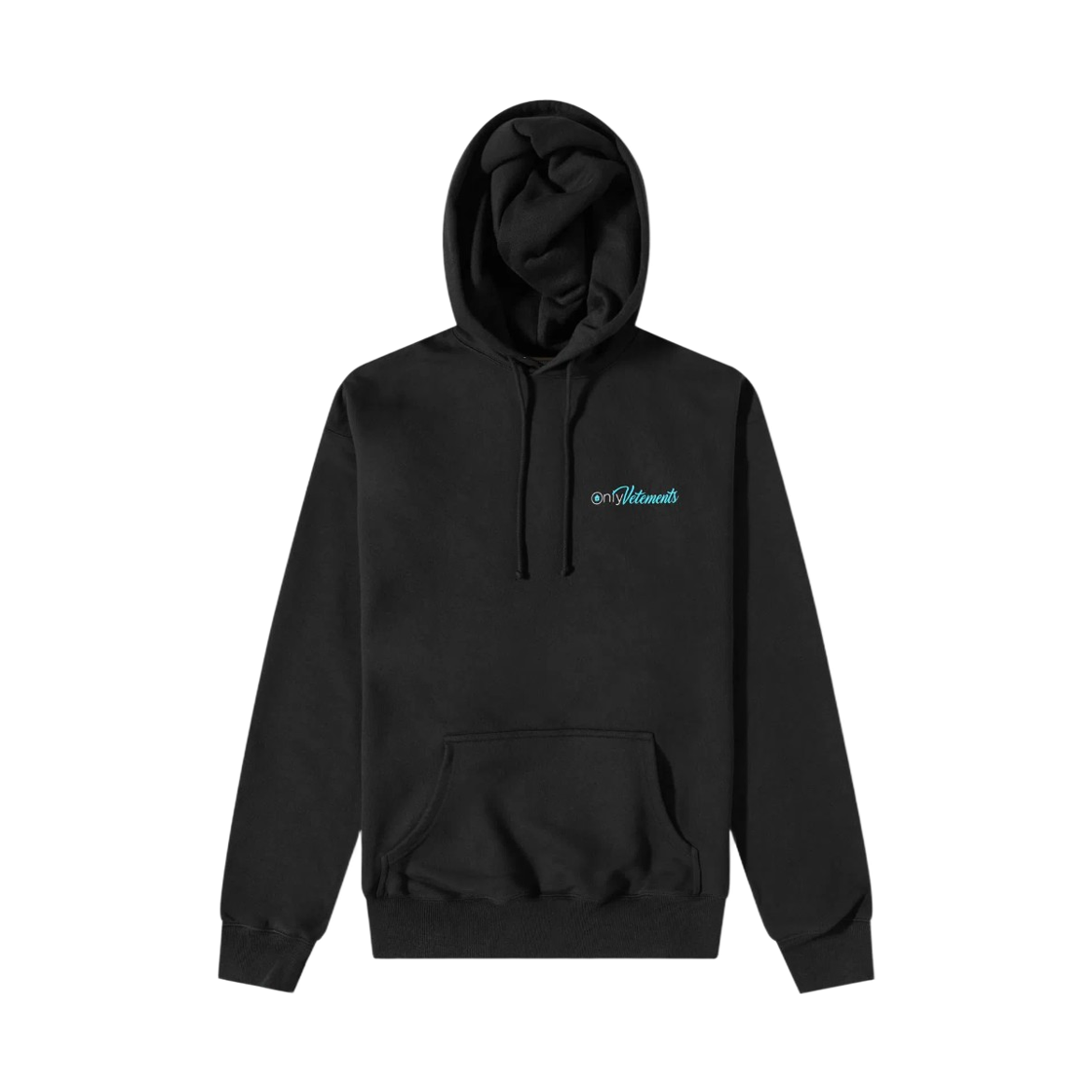 베트멍 온리 베트멍 후디 워시드 블랙(Vetements Only Vetements Hoodie Washed Black)