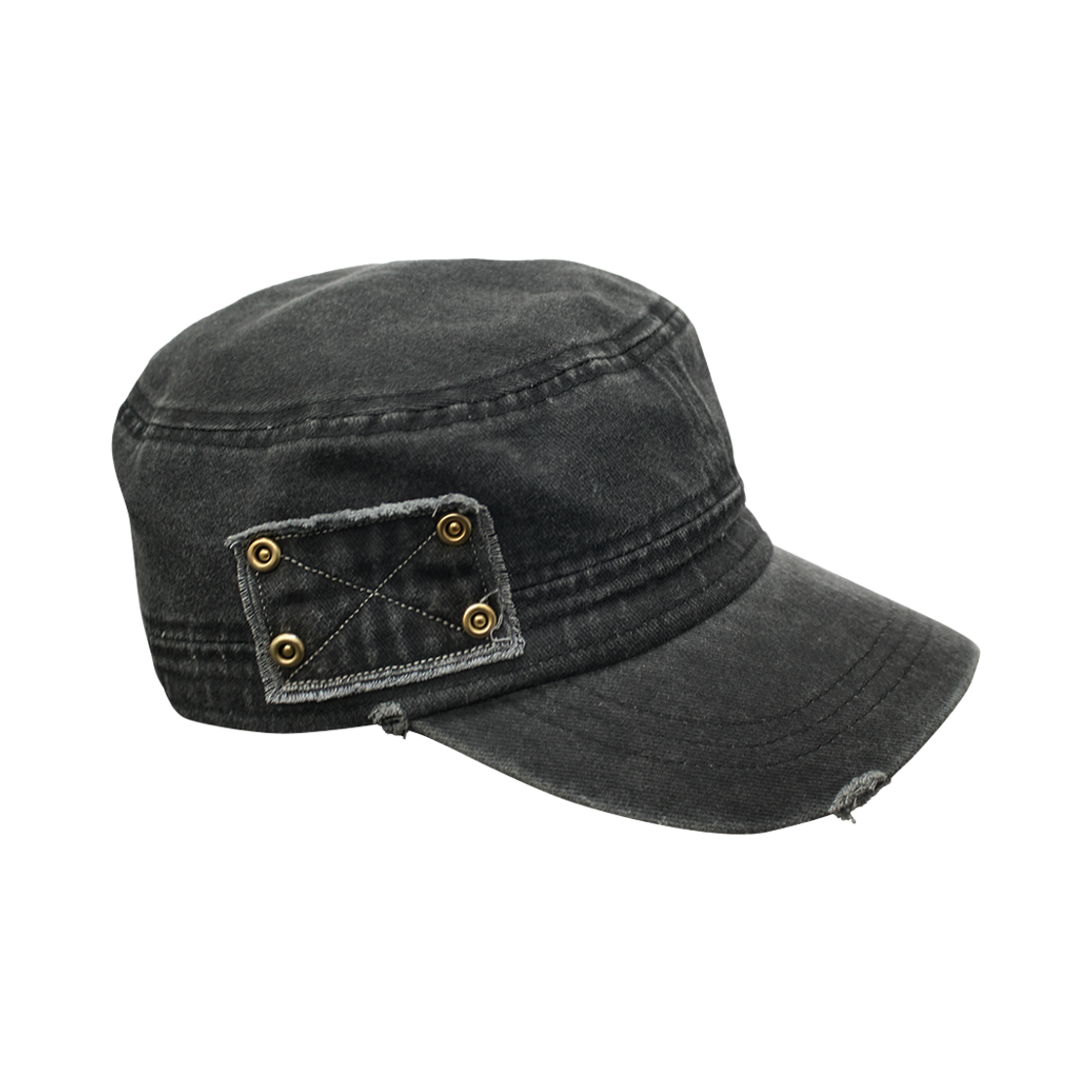 메인부스 패치워크 밀리터리 캡 차콜(MAINBOOTH Patchwork Military Cap Charcoal) - 3