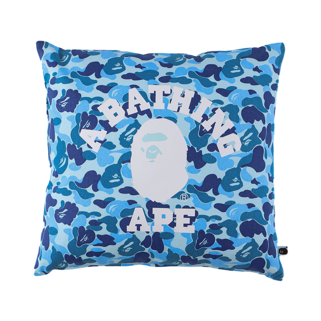 베이프 ABC 카모 컬리지 스퀘어 쿠션 블루(BAPE ABC Camo College Square Cushion Blue)