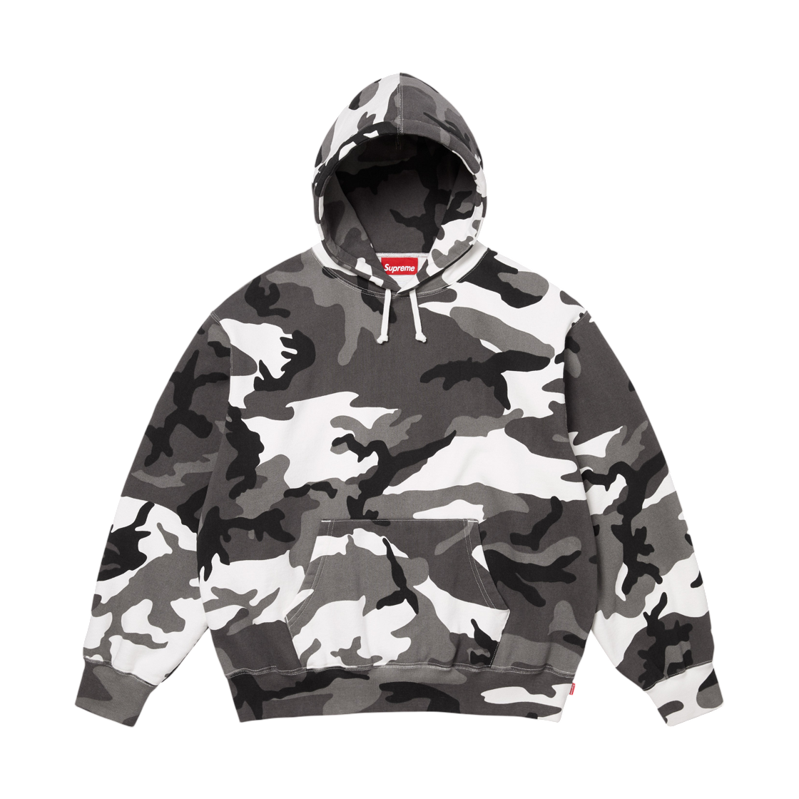 슈프림 사틴 아플리케 후드 스웨트셔츠 스노우 카모 - 26SS(Supreme Satin Applique Hooded Sweatshirt Snow Camo - 26SS) - 2