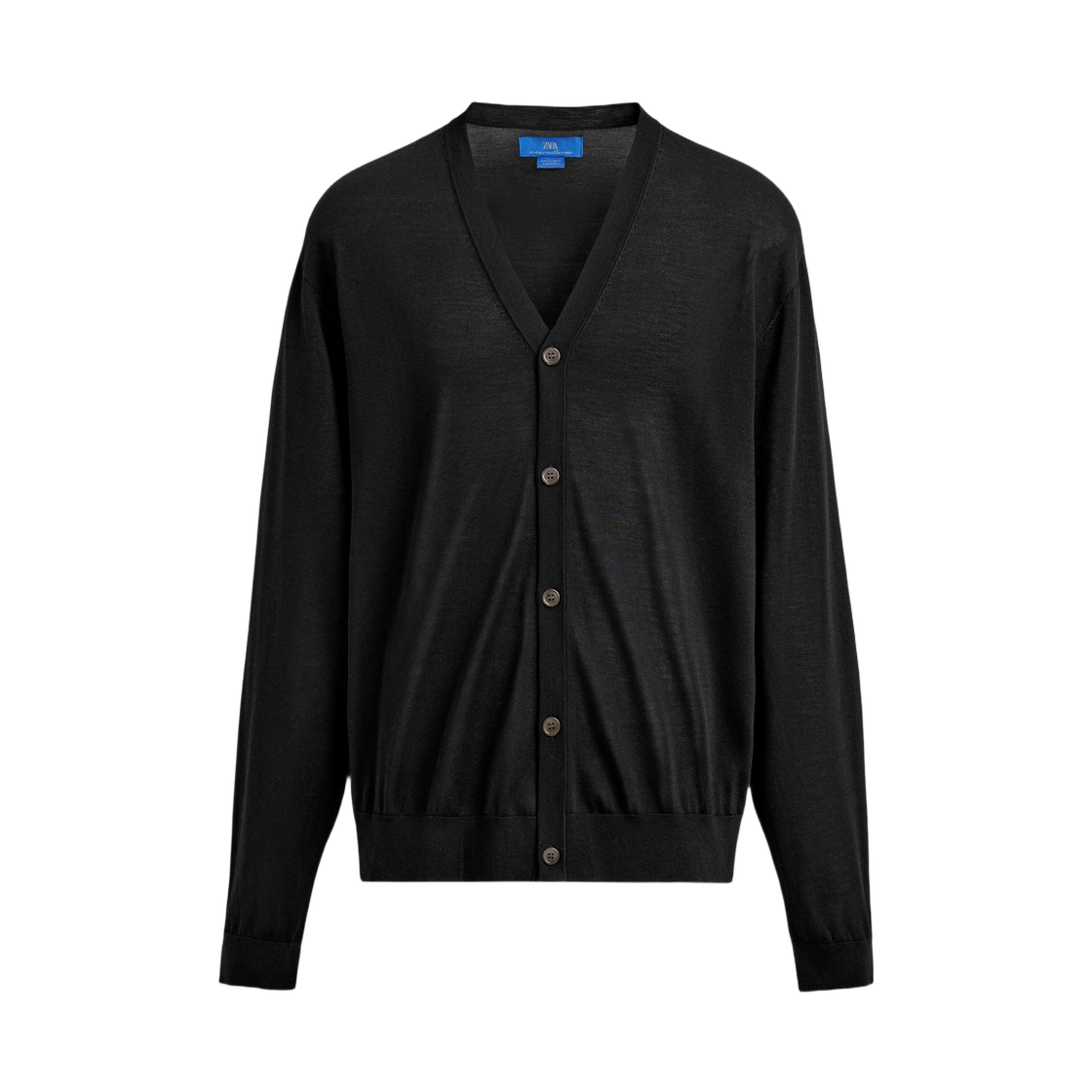 0077/420/800 Zara x Aaron Levine 100% Silk Cardigan Black