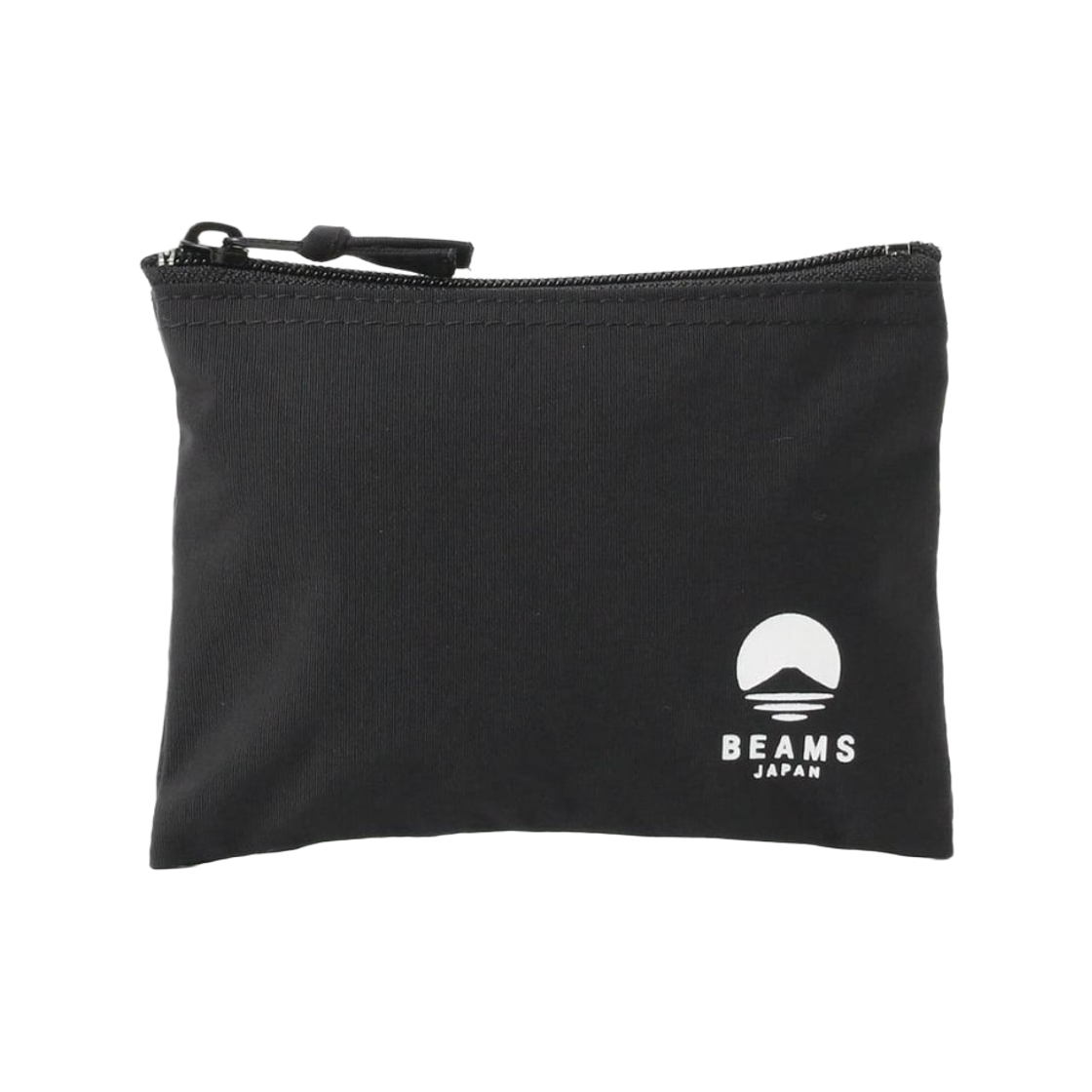 빔스 재팬 로고 플랫 파우치 M 블랙(Beams Japan Logo Flat Pouch M Black)