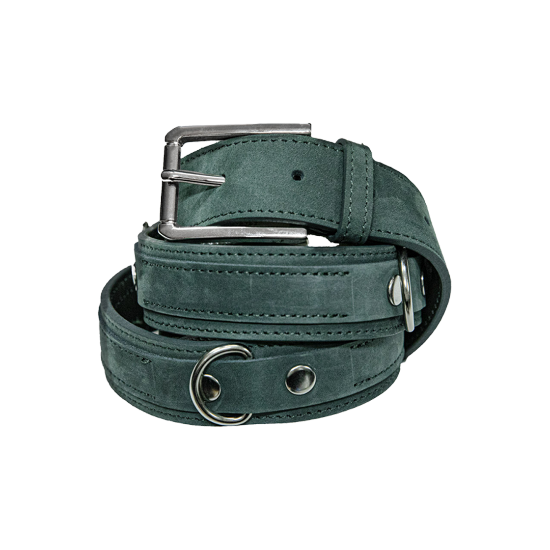 로어링라드 레이어드 디 누벅 벨트 딥 그린