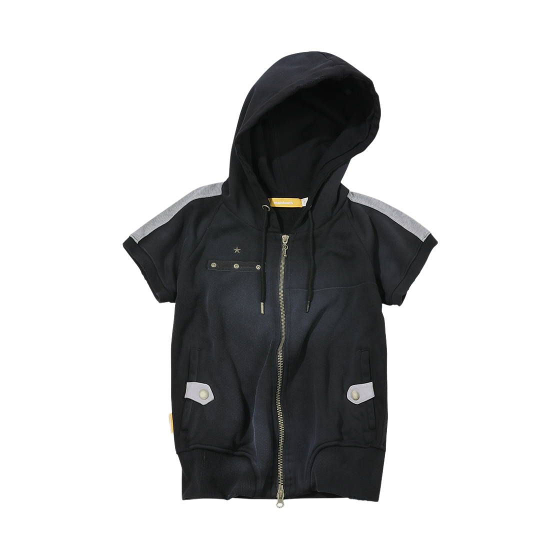 메인부스 초콜릿 후드 집업 블랙(MAINBOOTH Chocolate Hood Zip-up Black) - 3
