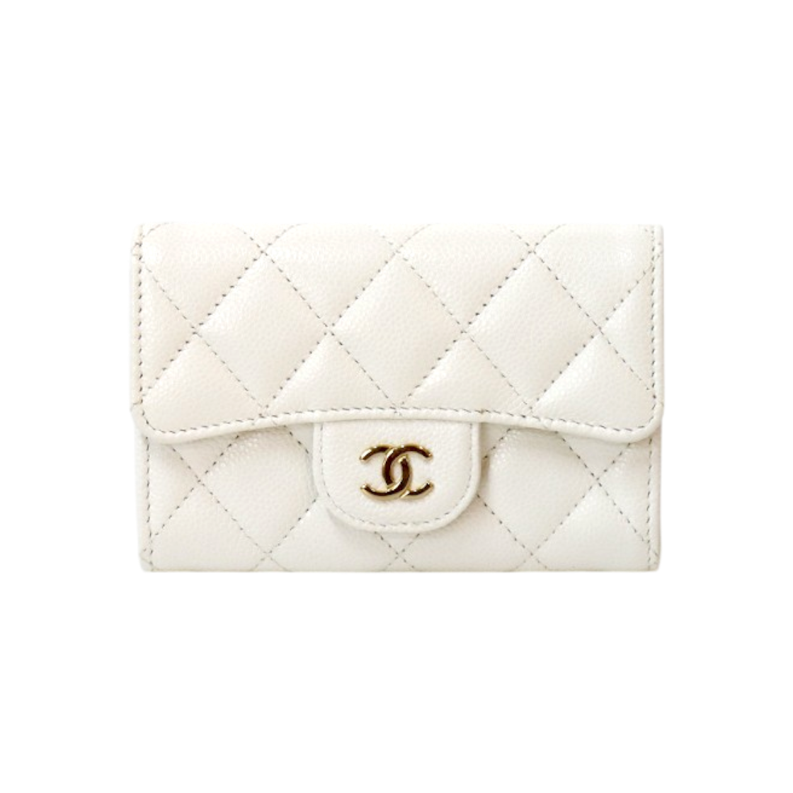 샤넬 화이트 캐비어스킨 카드지갑 C-B52740(Chanel White Caviar Skin Card Holder C-B52740) - 1