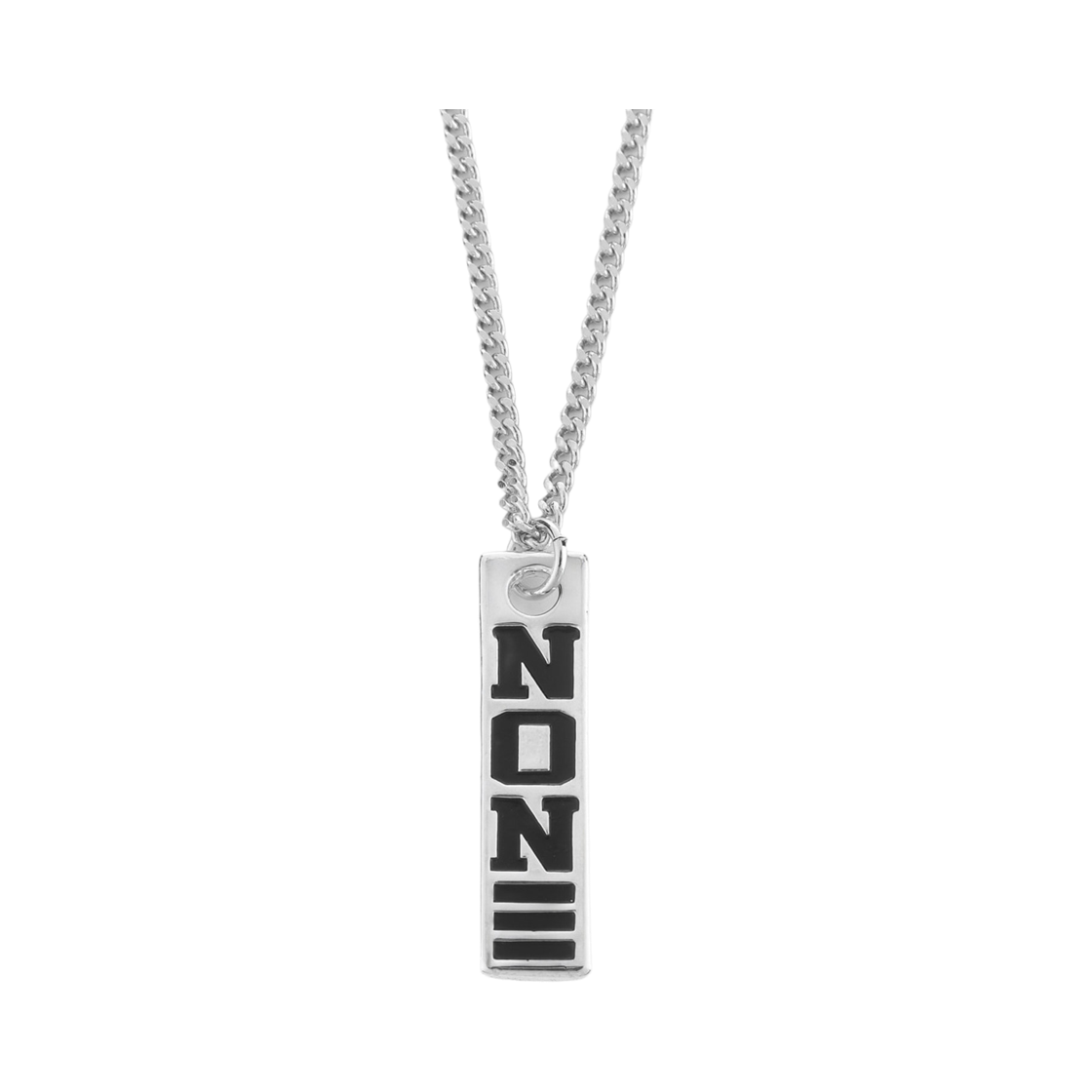 논논 지퍼 태그 넥클리스(Nonenon Zipper Tag Necklace)