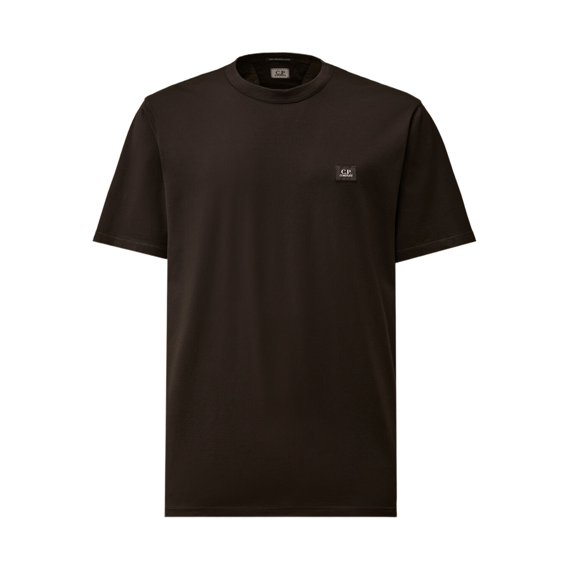 20CMTS113A006374G999 C.P. Company Mercerized Jersey 70/2 Gasato Short Sleeve Patch T-Shirt Black - 26SS