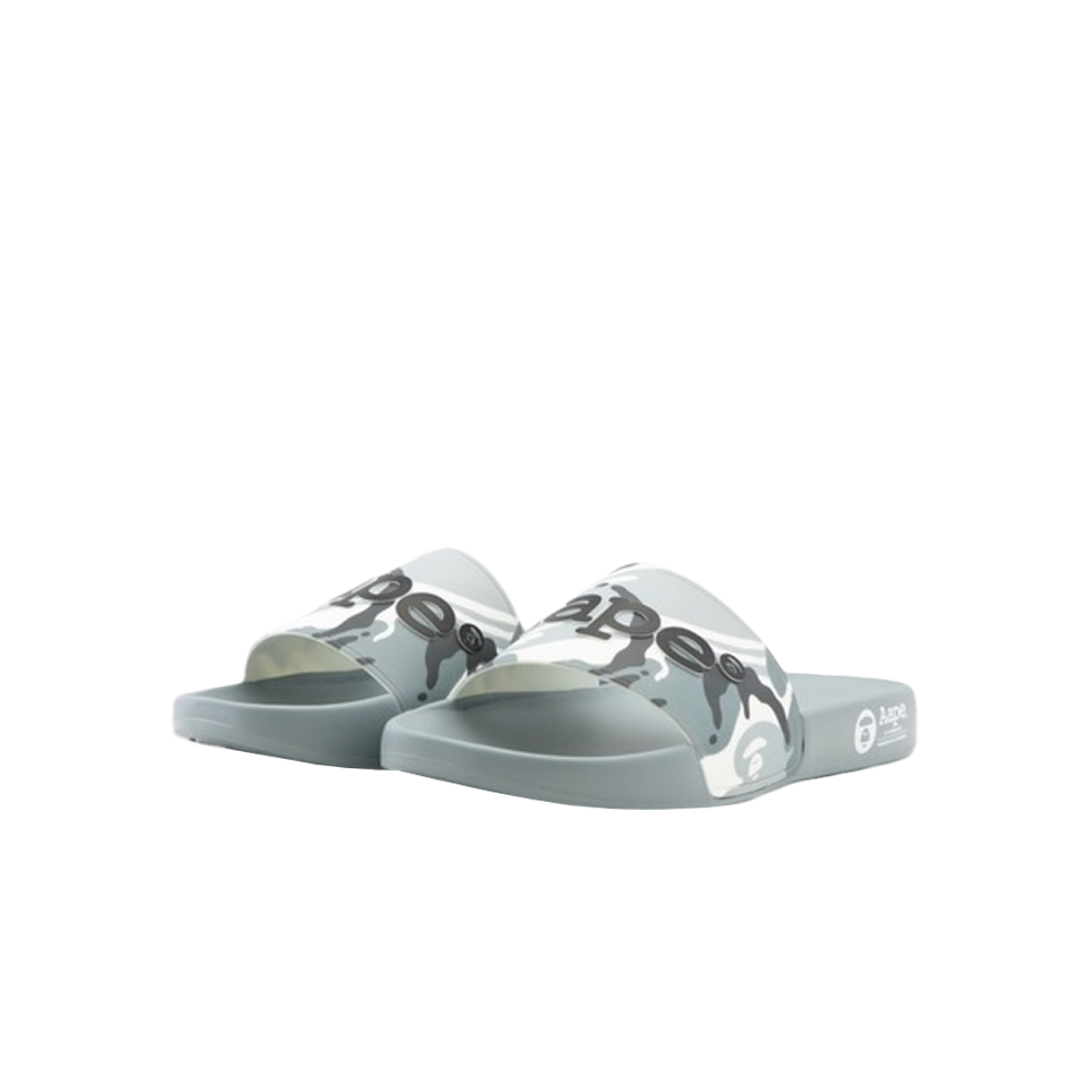 에이프 메인 로고 슬라이드 슈즈 화이트 멀티 - 26SS(AAPE Main Logo Slides Shoes White Multi - 26SS) - 2