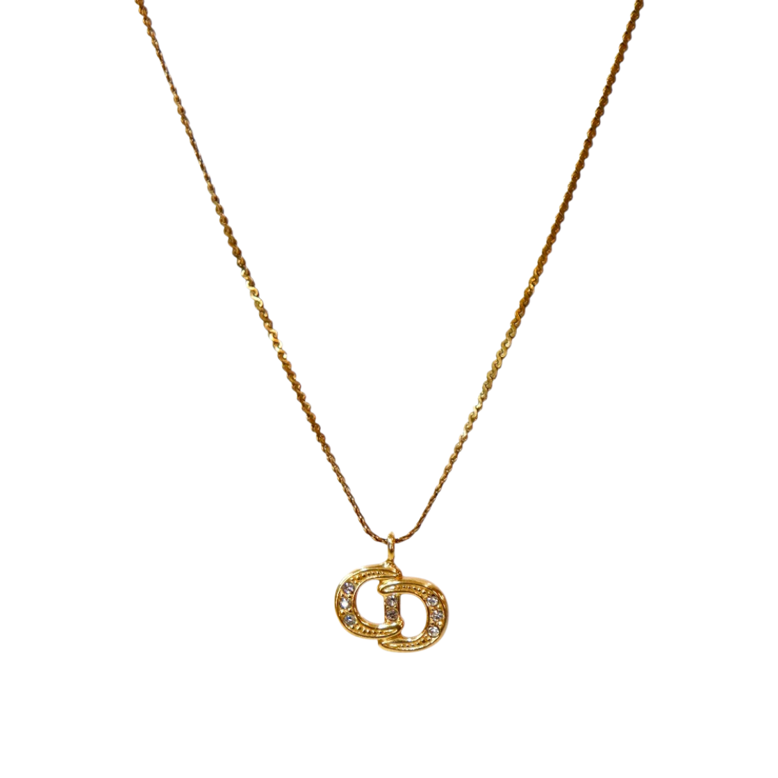 IT6BP5Q4DRD4 Dior Cubic CD Gold Necklace A-B55395