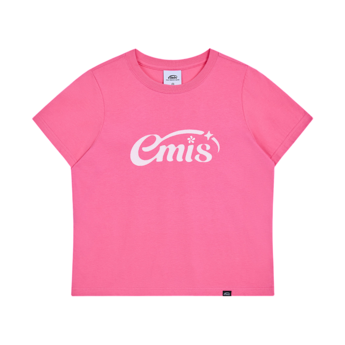 (W) 이미스 헤일로 로고 티셔츠 핑크((W) Emis Halo Logo T-Shirt Pink)