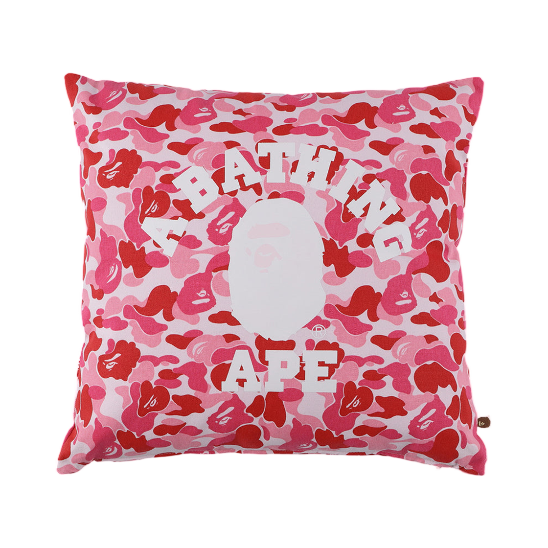 베이프 ABC 카모 컬리지 스퀘어 쿠션 핑크(BAPE ABC Camo College Square Cushion Pink)