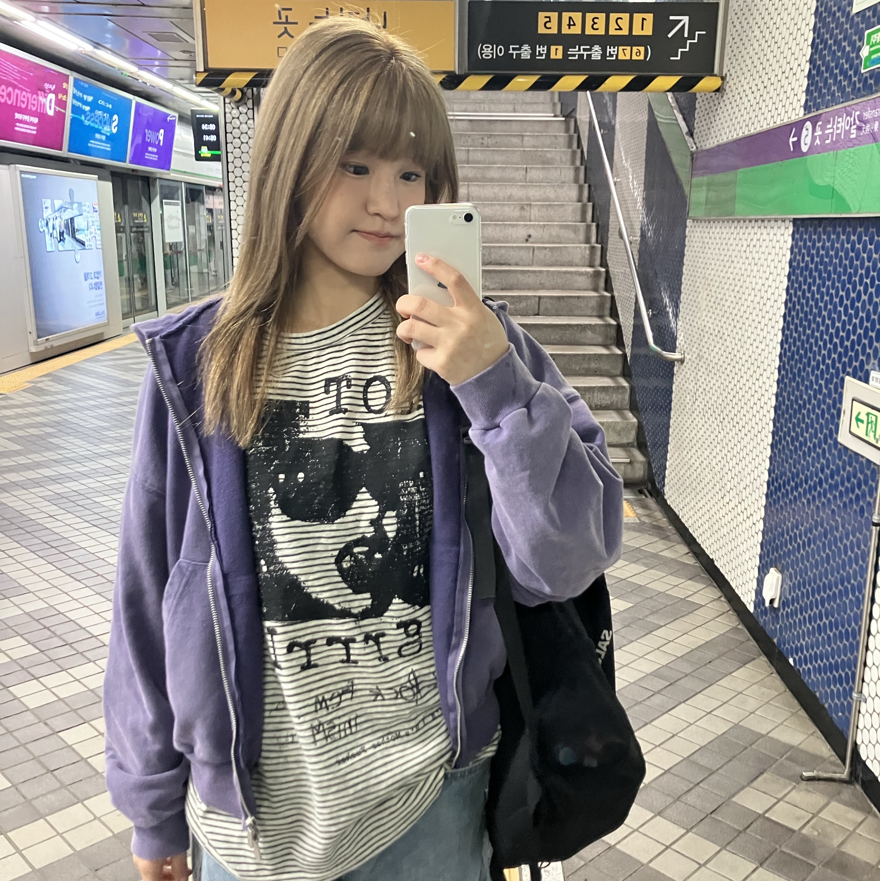 Suade Cropped Washed Hood Zip Up Purple, Salomon Trailblazer 10 Black 착용 스타일 - 2