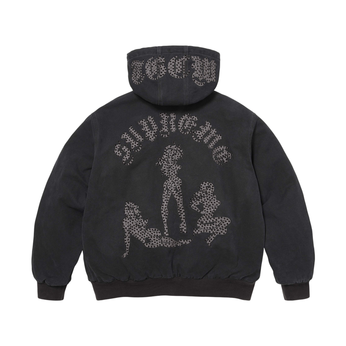 슈프림 x 더 그레이트 차이나 월 후드 워크 자켓 블랙 - 26SS(Supreme x The Great China Wall Hooded Work Jacket Black - 26SS) - 2