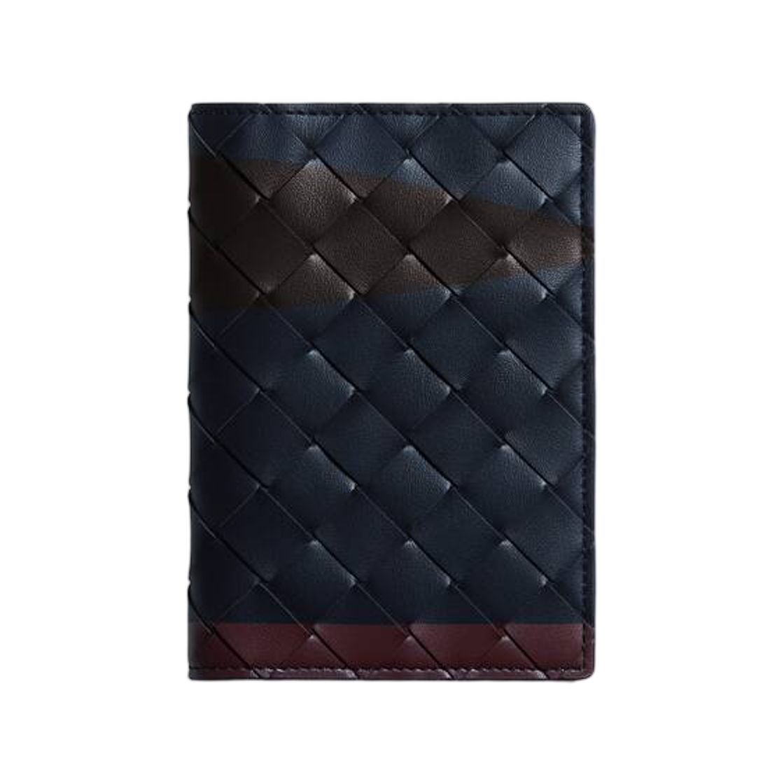 749441V6K414328 Bottega Veneta Intrecciato Passport Case Midnight Espresso