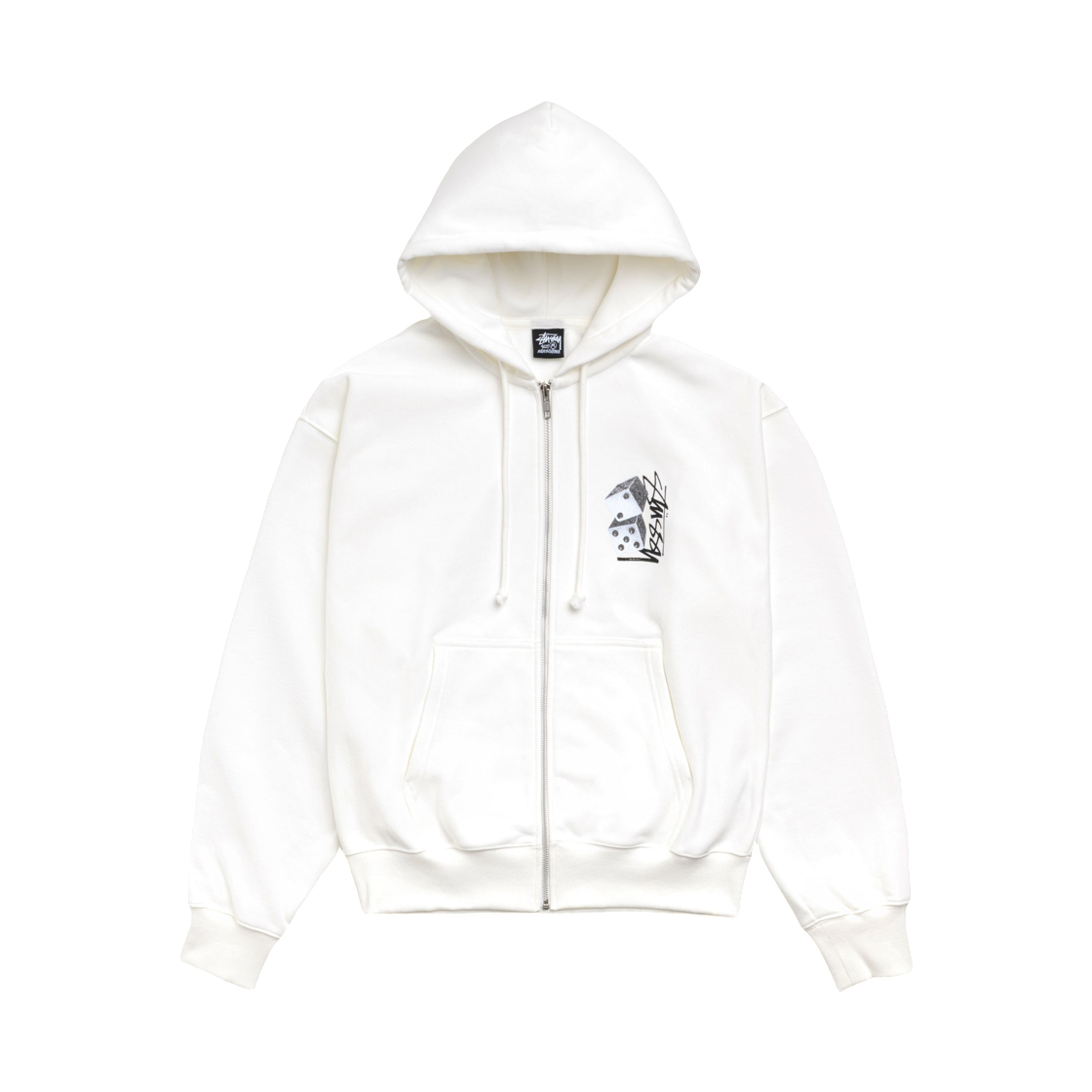 스투시 톨 다이스 집 후드 오프 화이트(Stussy Tall Dice Zip Hoodie Off White) - 2