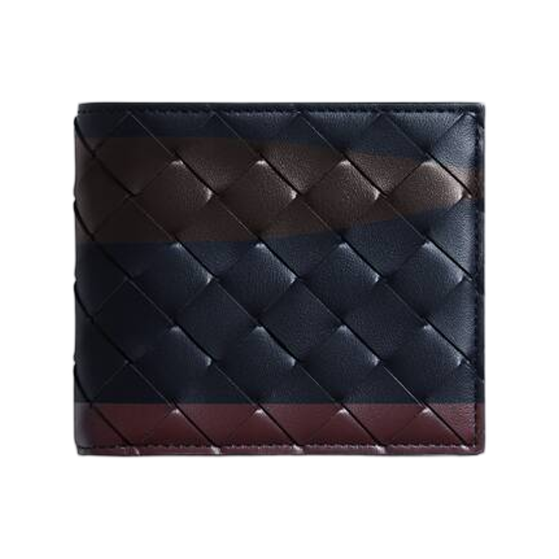 749412V6K414326 Bottega Veneta Intrecciato Bi-Fold Wallet With Coin Purse Midnight Espresso