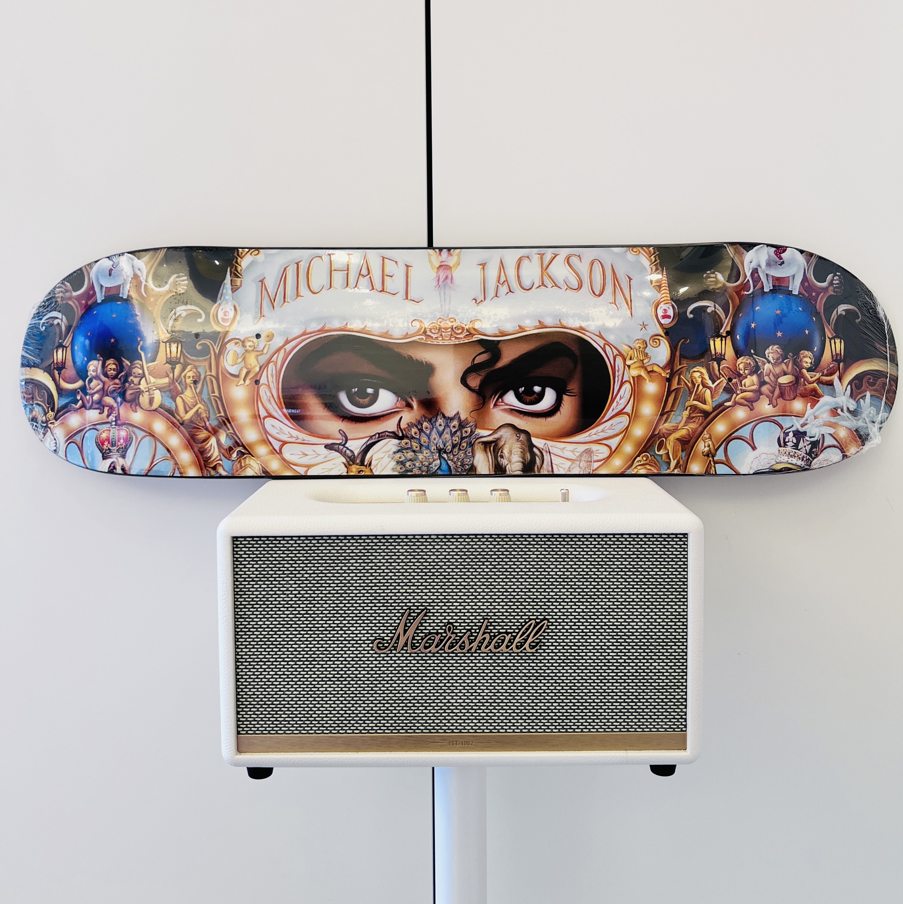 Supreme x Michael Jackson Dangerous Skateboard Multicolor - 25FW 착용 스타일 - 1