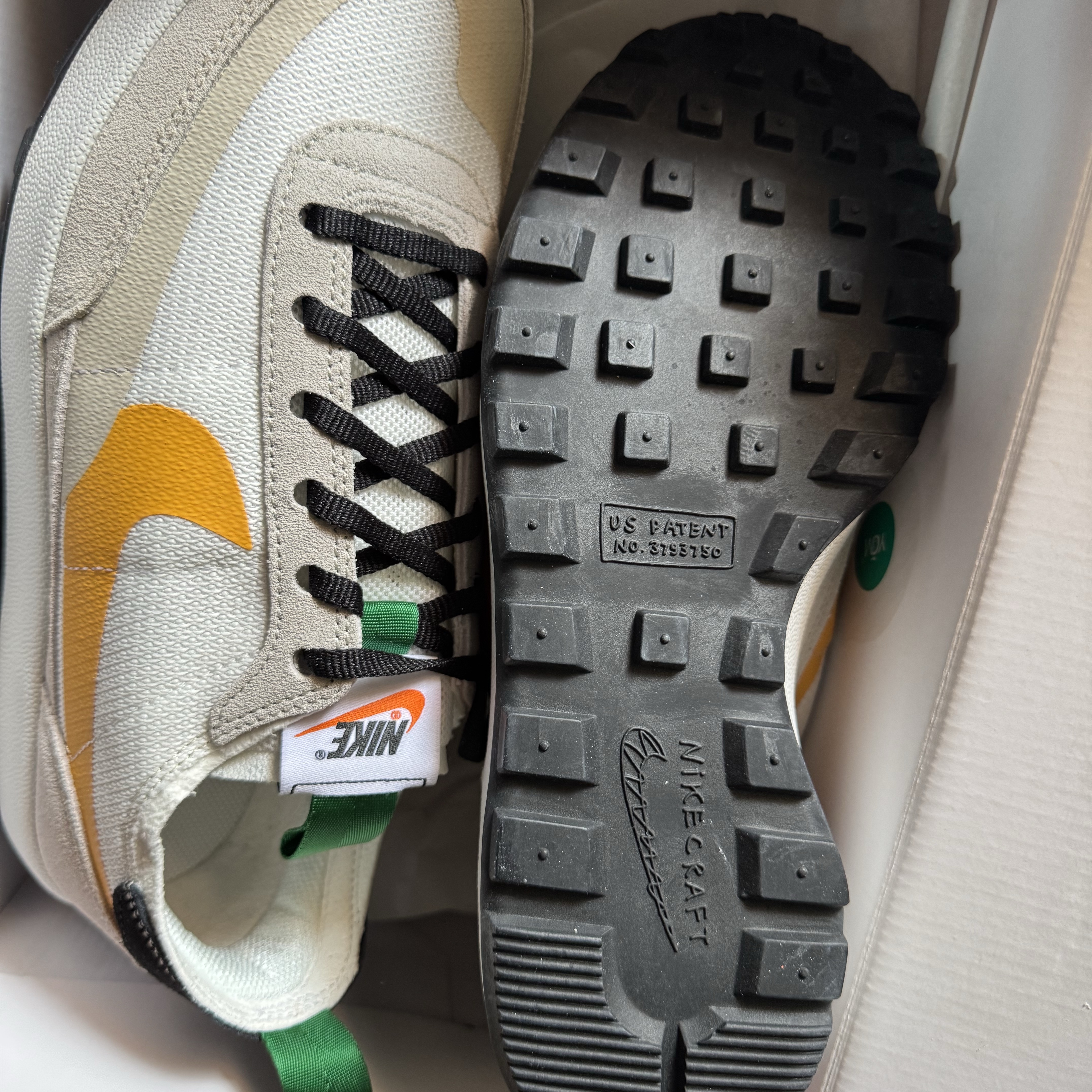 Nike x Tom Sachs General Purpose Shoe Pine Green University Gold 착용 스타일