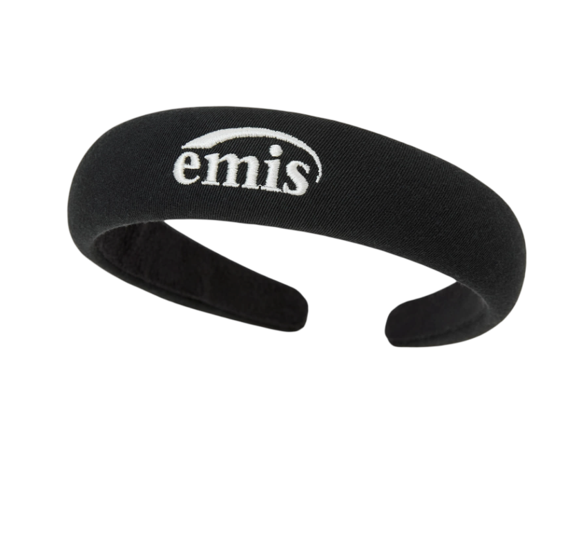 - Emis Cotton Twill Hairband Black