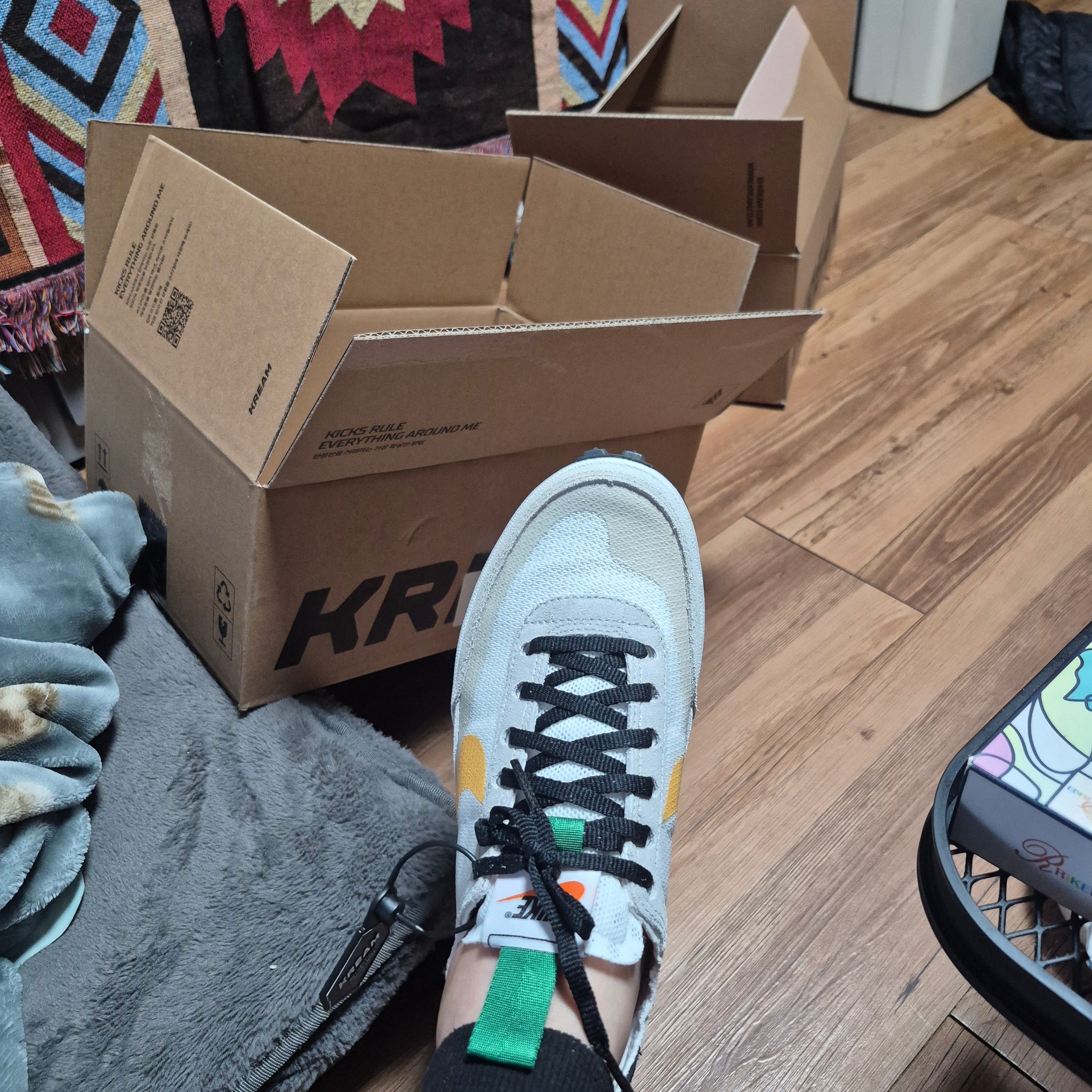 Nike x Tom Sachs General Purpose Shoe Pine Green University Gold 착용 스타일 - 2