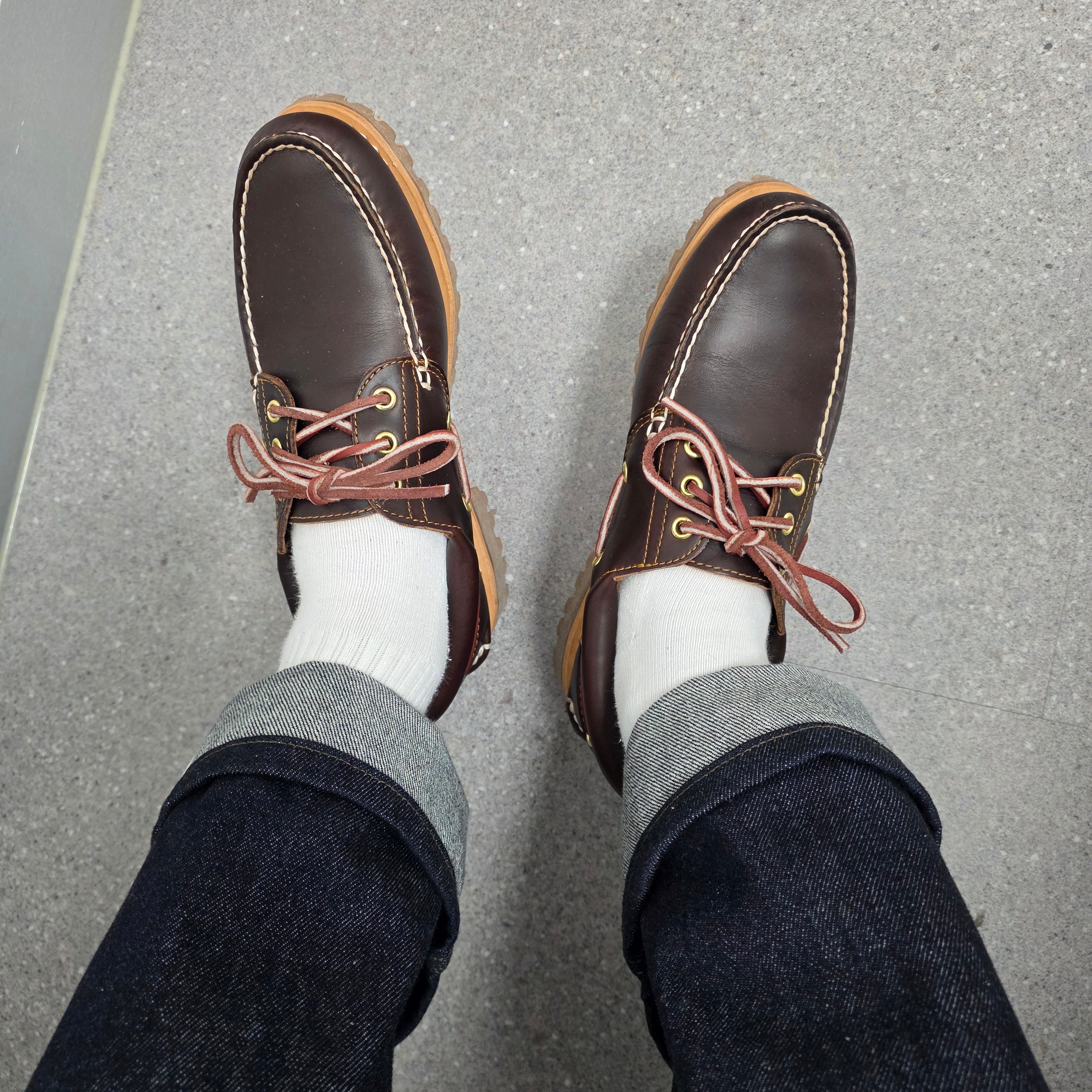 Timberland Classic 3-Eye Boat Shoes Brown - Wide 착용 스타일 - 2