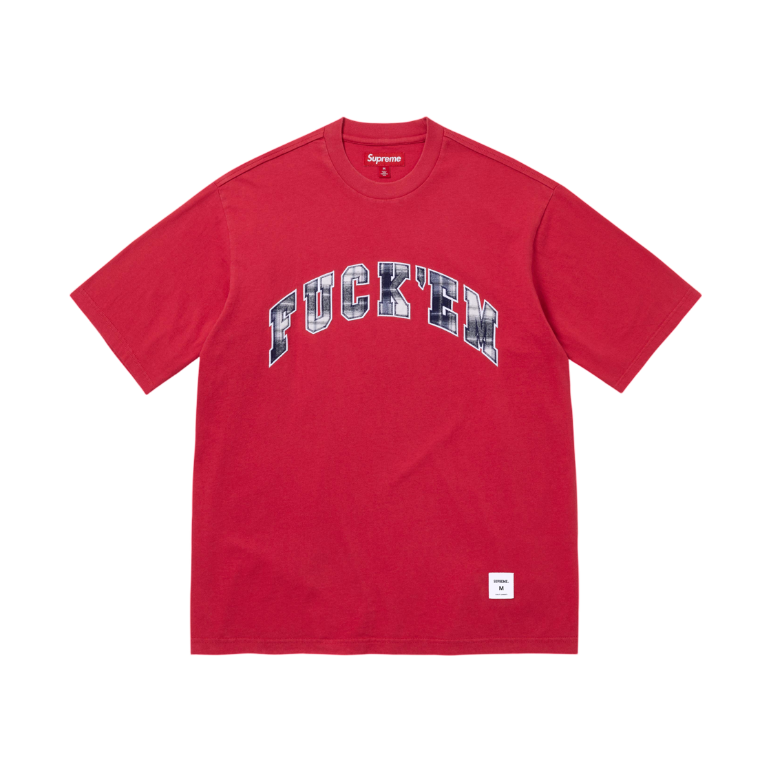 슈프림 퍽 음 플레이드 숏슬리브 탑 네이비 - 26SS | Supreme | KREAM