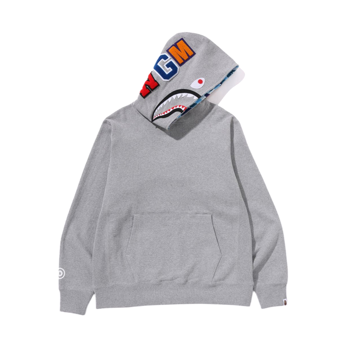 베이프 ABC 카모 샤크 풀오버 후드 그레이(BAPE ABC Camo Shark Pullover Hoodie Gray) - 1