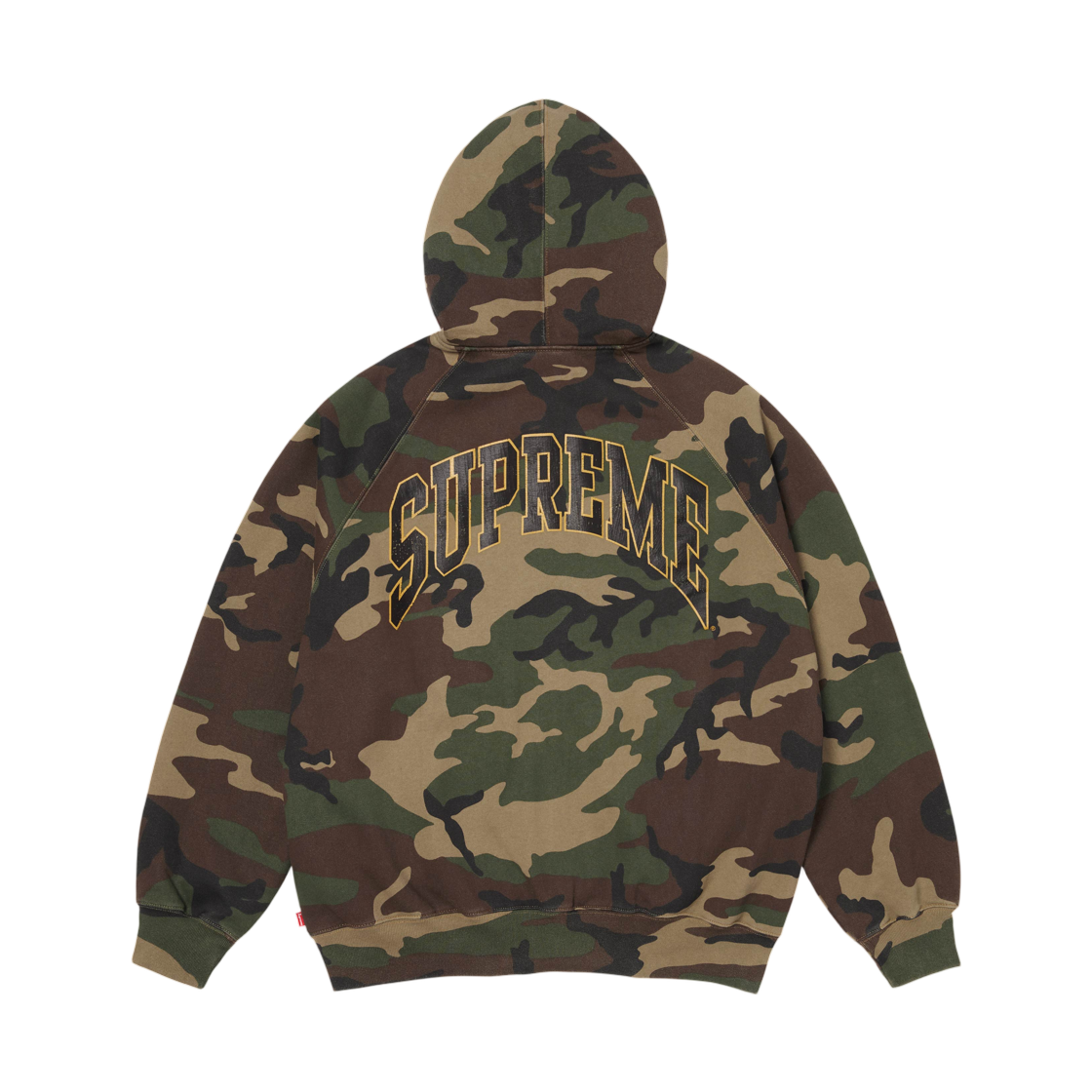 슈프림 크랙 래글런 집업 후드 스웨트셔츠 우드랜드 카모 - 26SS(Supreme Cracked Raglan Zip Up Hooded Sweatshirt Woodland Camo - 26SS) - 2
