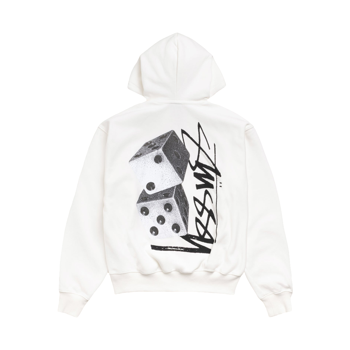 1975187 Stussy Tall Dice Zip Hoodie Off White