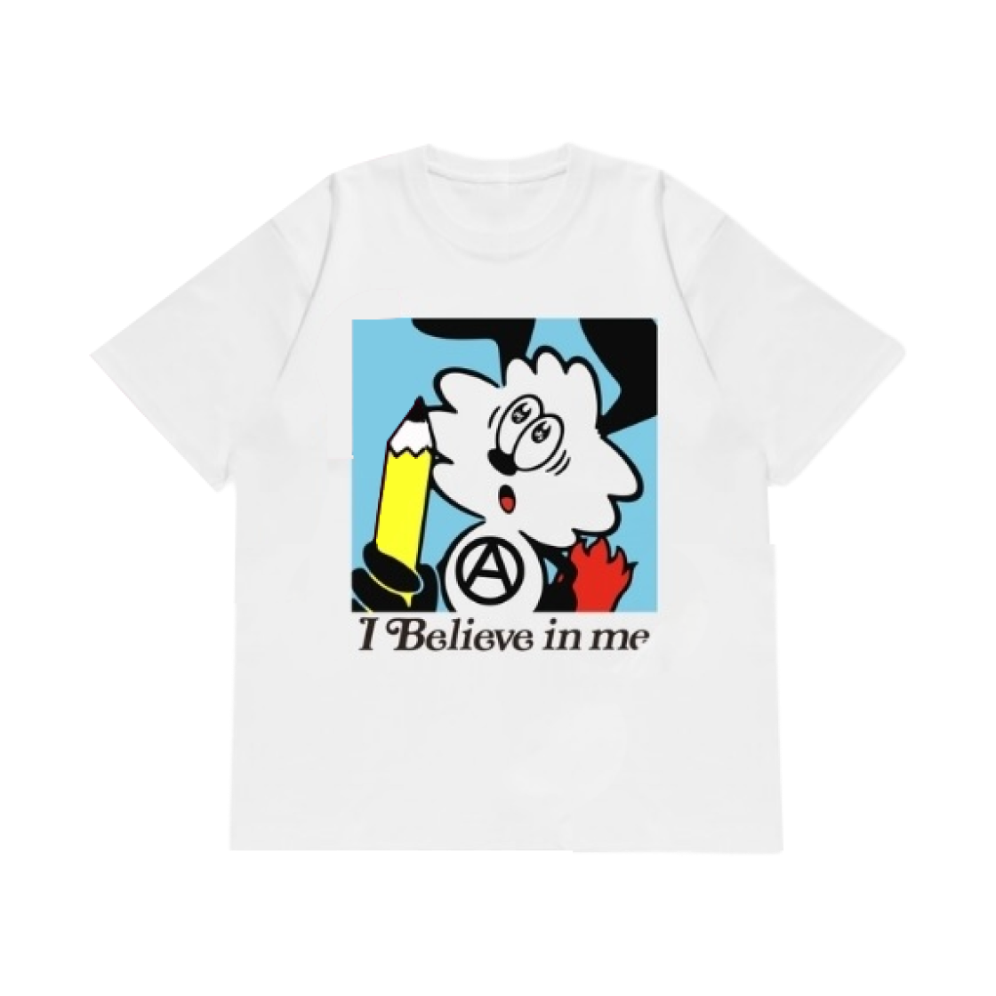 (Kids) 베르디 x 롯데 뮤지엄 베르디 티셔츠 화이트 블루((Kids) Verdy x Lotte Museum Verdy T-Shirt White Blue)