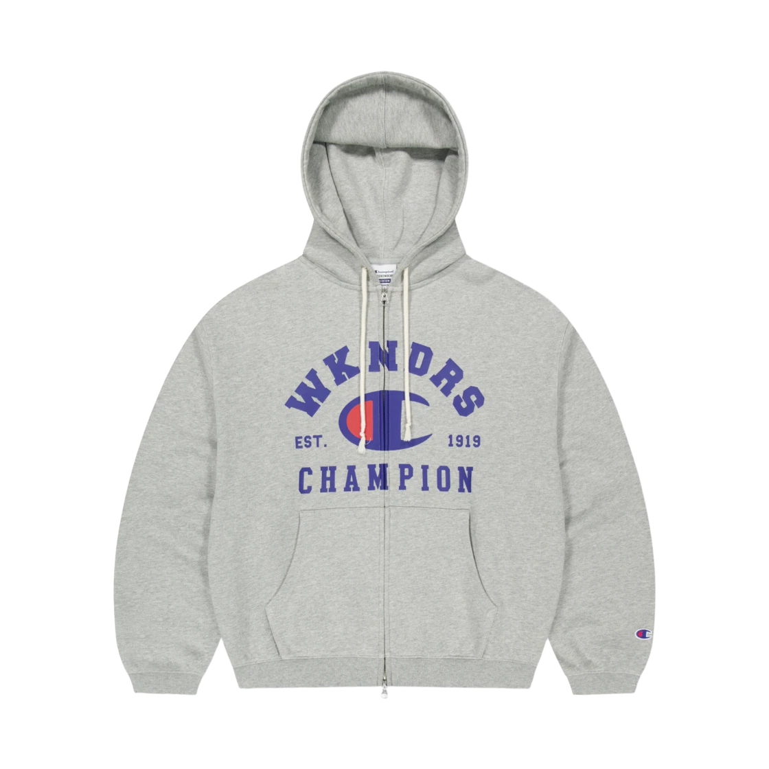 WKNDRS WKNDRS x Champion Logo Zip-Up Hoodie M.Grey · M