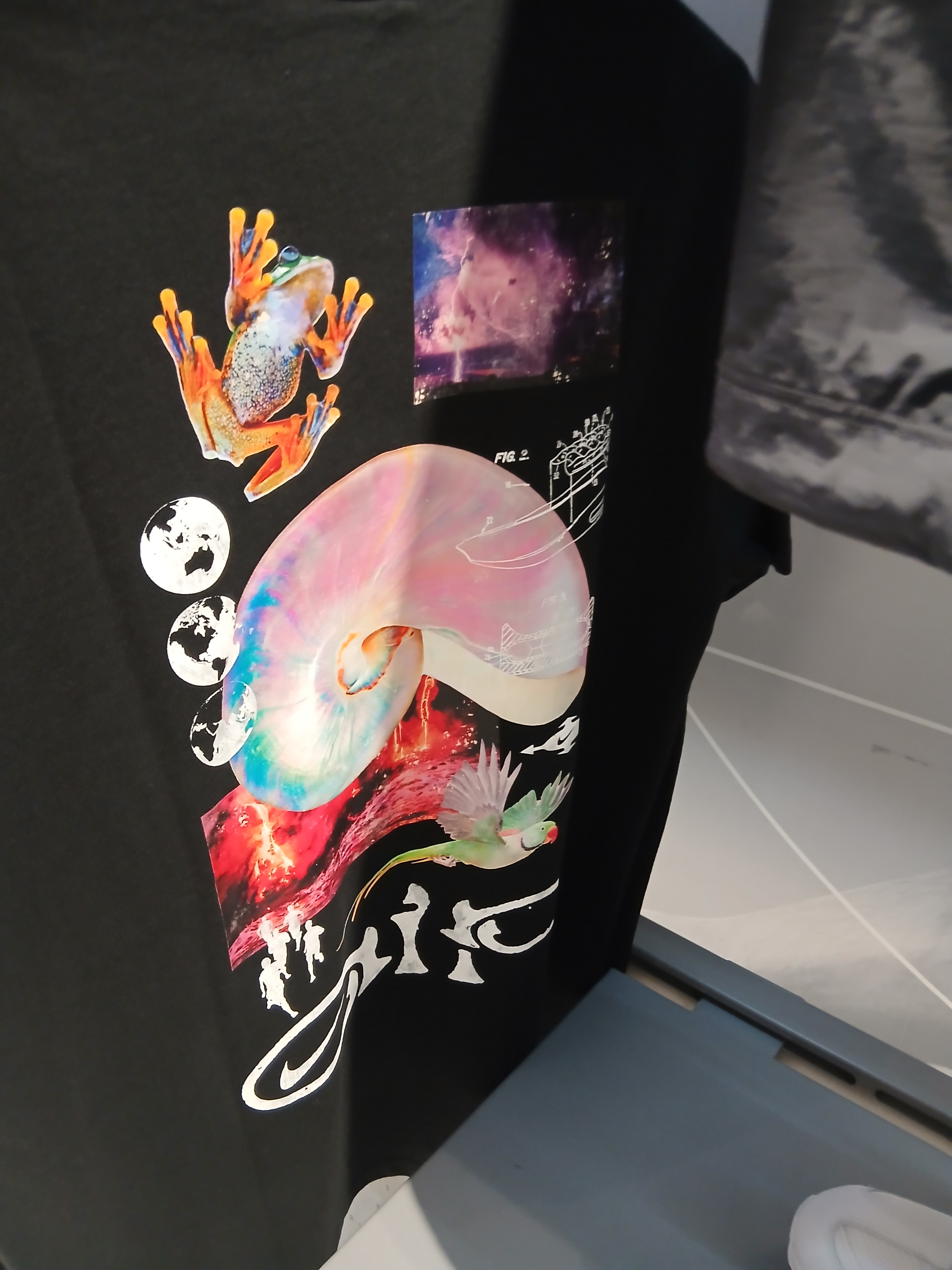 (W) Nike ACG Dri-Fit T-Shirt Black - Asia, (W) Nike ACG Dri-Fit T-Shirt Summit White - Asia 착용 스타일 - 7