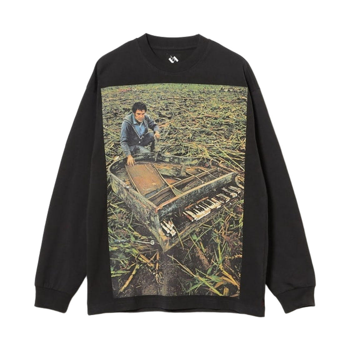 빔즈 T x 더 트릴로지 테입스 피아노 스톰 롱슬리브 티셔츠 블랙(Beams T x The Trilogy Tapes Piano Storm Long Sleeve T-Shirt Black)