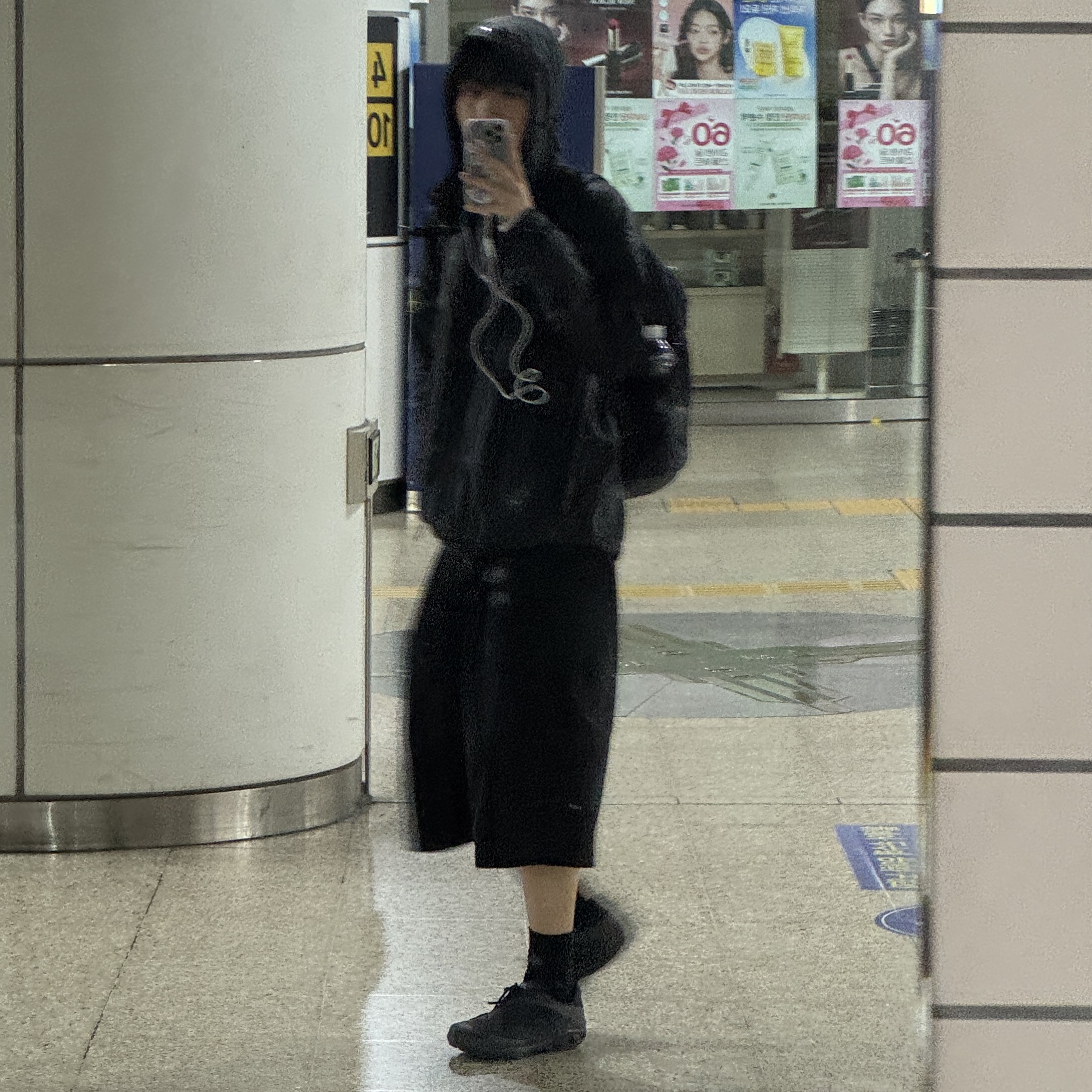 Sansan Gear Capri Pants Black_26SS, On Running x Post Archive Faction (Paf) Cloudventure Peak All Black 착용 스타일