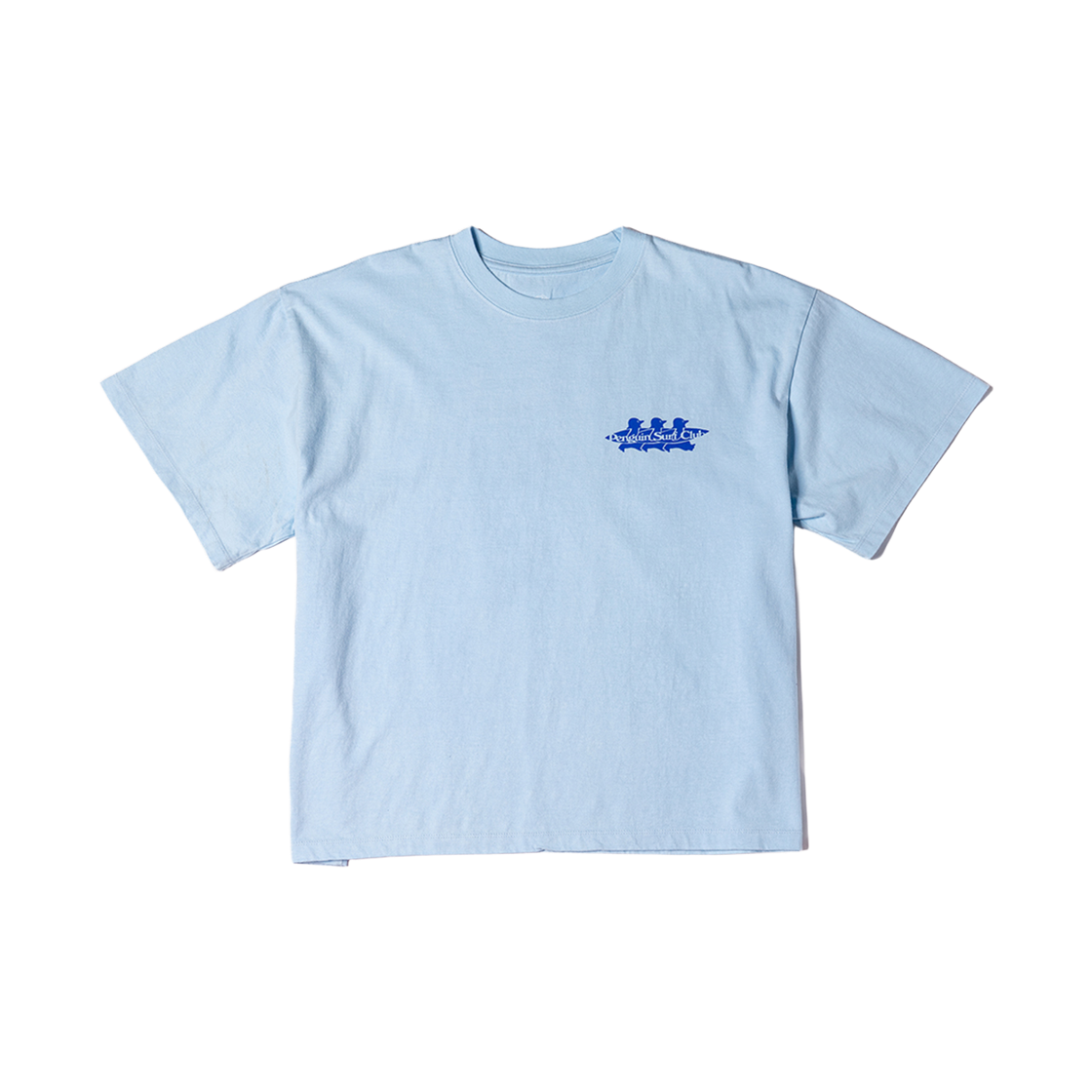 빅웨이브 컬렉티브 펭귄 서프 클럽 박서핏 티셔츠 스카이 블루(BIGWAVE COLLECTIVE Penguin Surf Club Boxier Tee Sky Blue) - 2