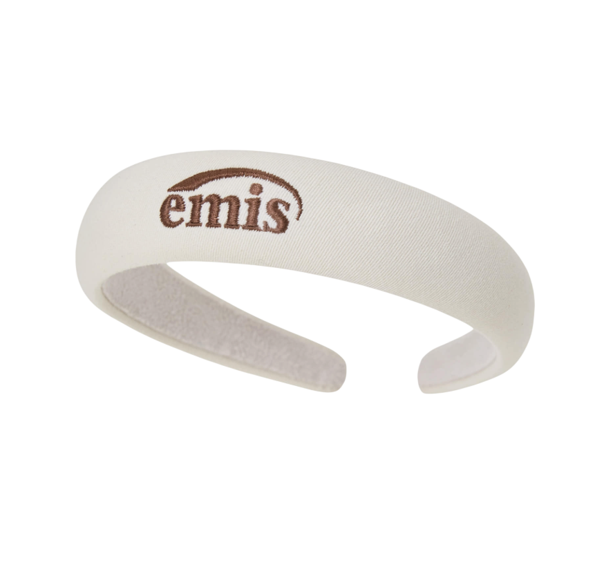 - Emis Cotton Twill Hairband Ivory