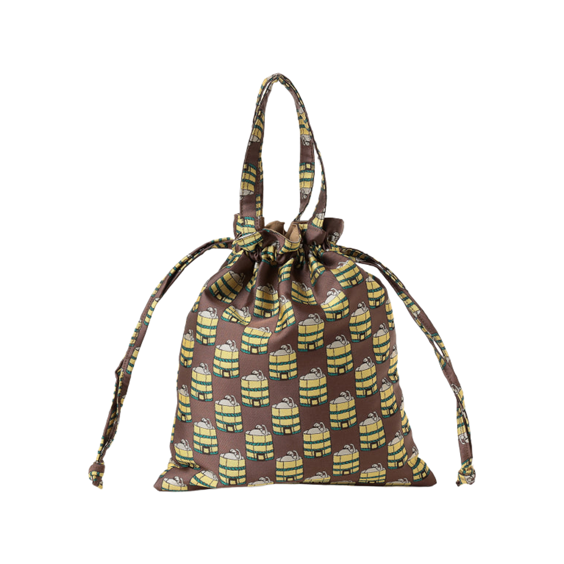 빔스 재팬 x 쿄덴 산토 코몬 드로우스트링 토트백 수에부로 커넥션(Beams Japan x Santo Kyoden Komon Drawstring Tote Bag Suefuro Connection) - 2