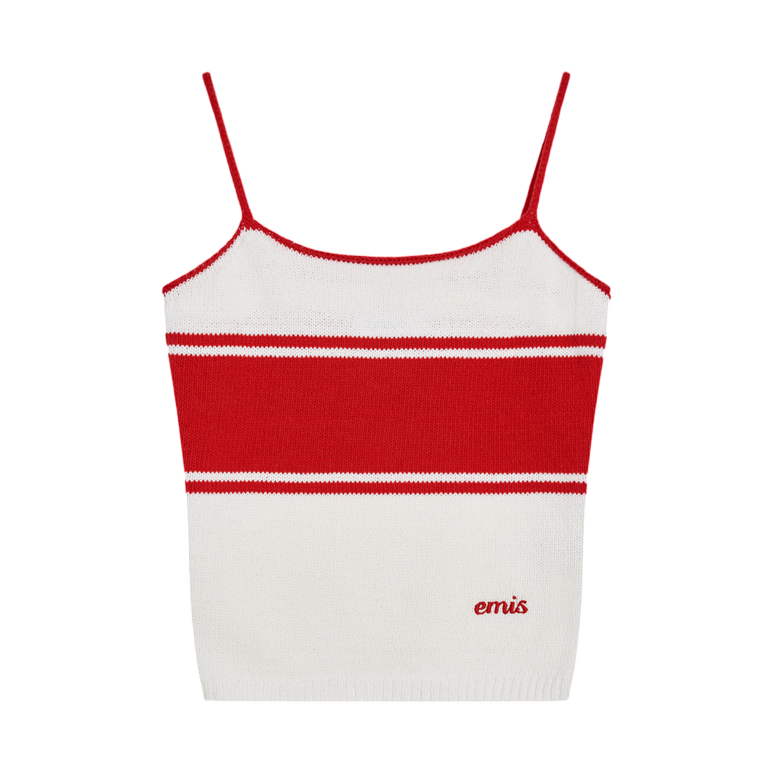 (W) 이미스 스트라이프 니트 슬리브리스 탑 아이보리((W) Emis Stripe Knit Sleeveless Top Ivory)