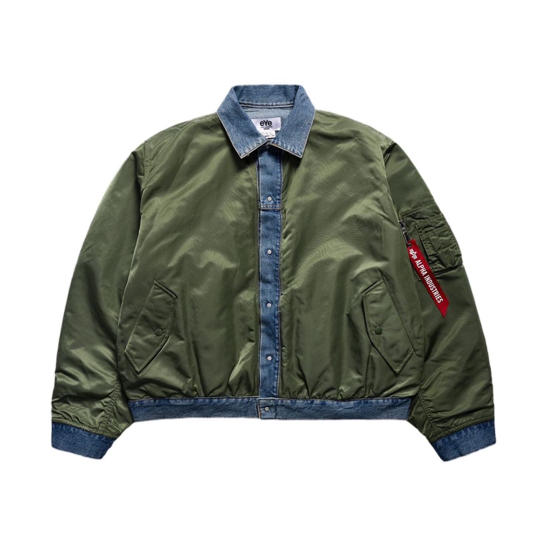 준야 와타나베 x 알파 인더스트리 디컨스트럭티드 MA-1 봄버 자켓 세이지(Junya Watanabe x Alpha Industries Deconstructed MA-1 Bomber Jacket Sage)