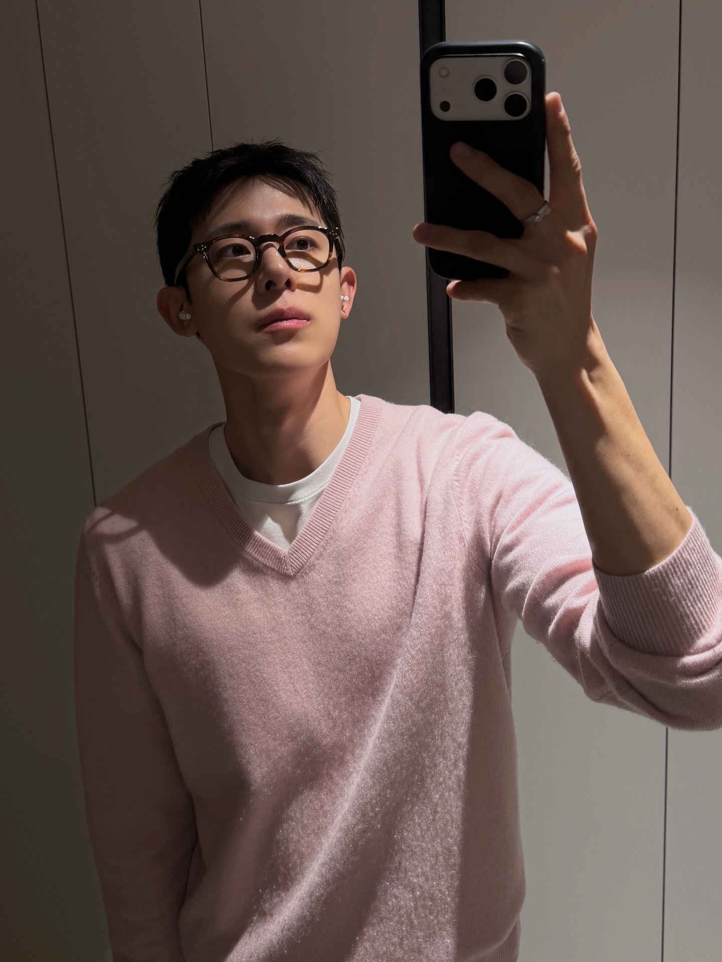 lash Lunettes 01 Havana 착용 스타일