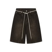 [KREAM 단독] About:Blank Felled Denim Short Antique Black - 26FW