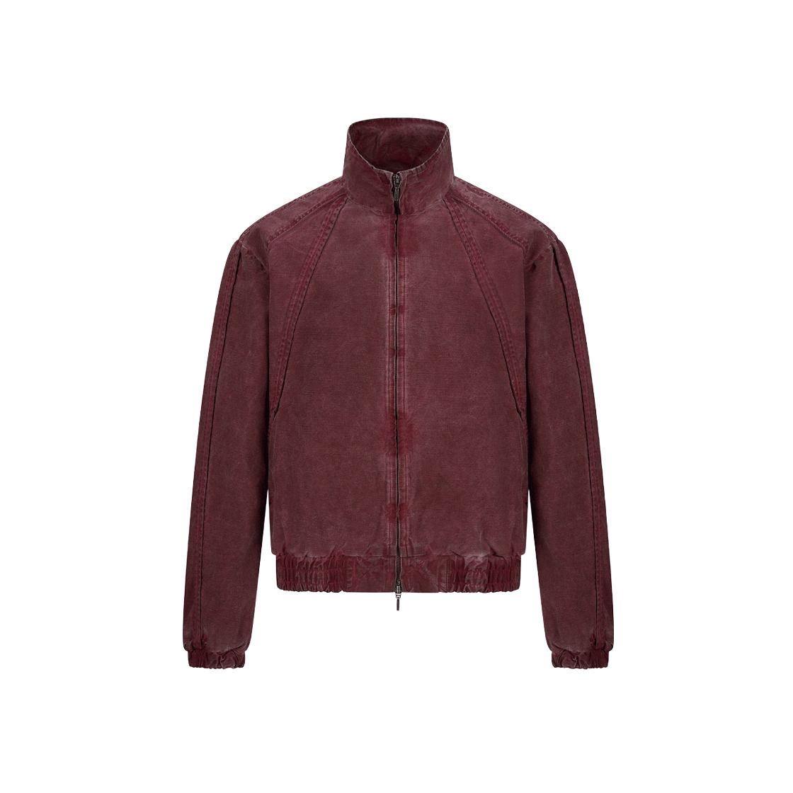 EDX01OT01 EDLIX Edge-Bound Dyed High-Neck Jacket Burgundy
