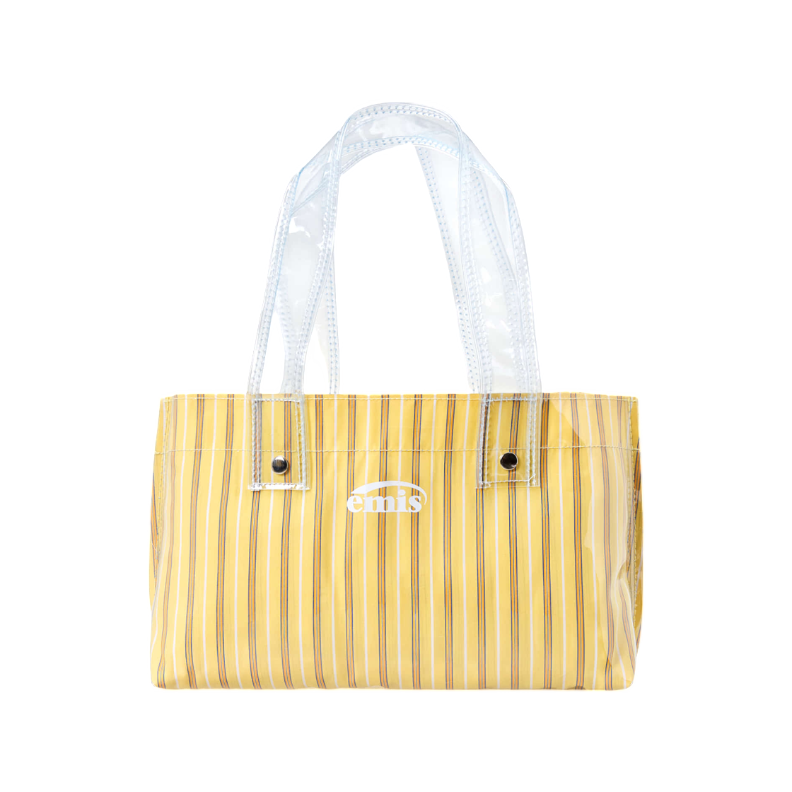 - Emis Clear Stripe Mini Tote Bag Yellow