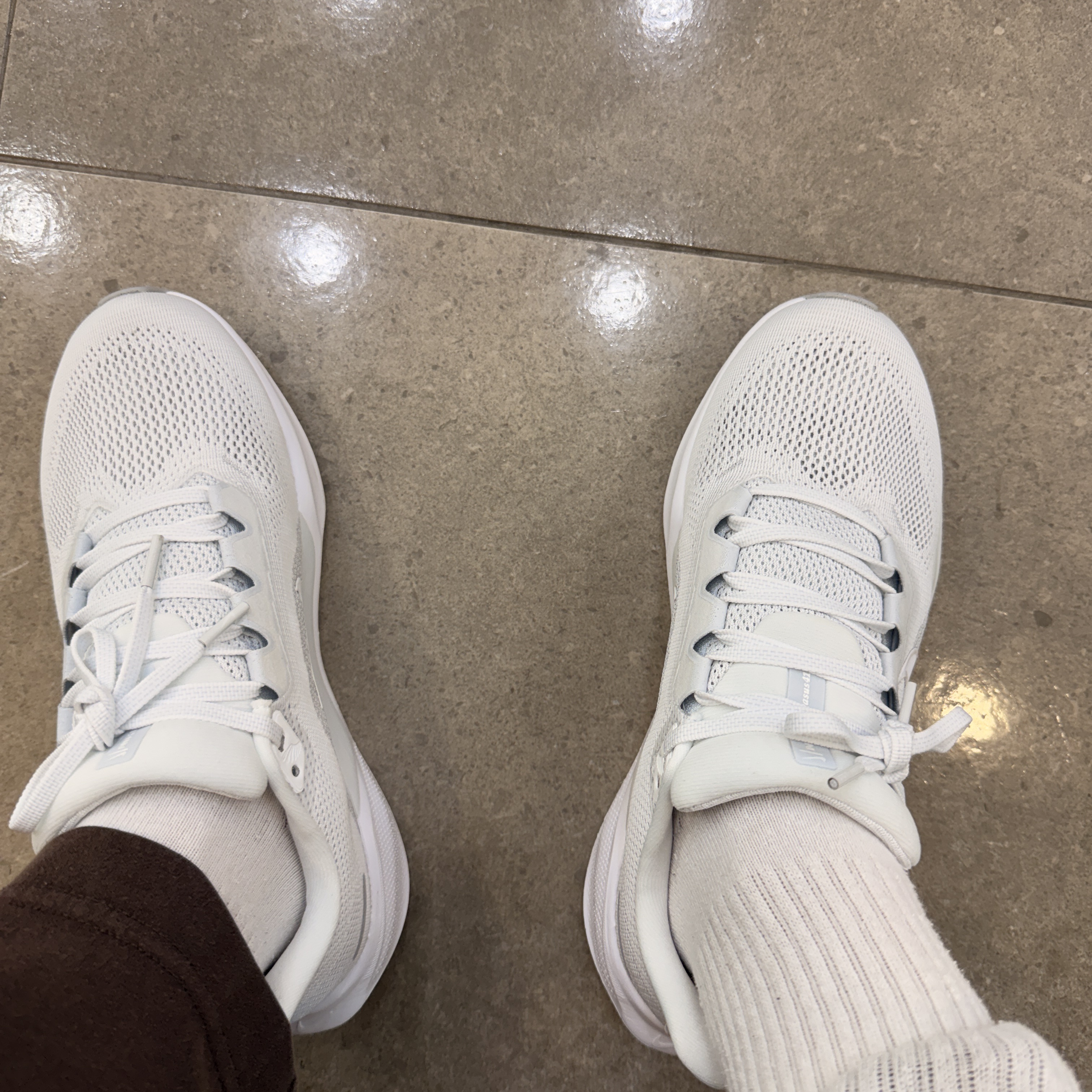 Nike Air Zoom Pegasus 41 White Pure Platinum 착용 스타일