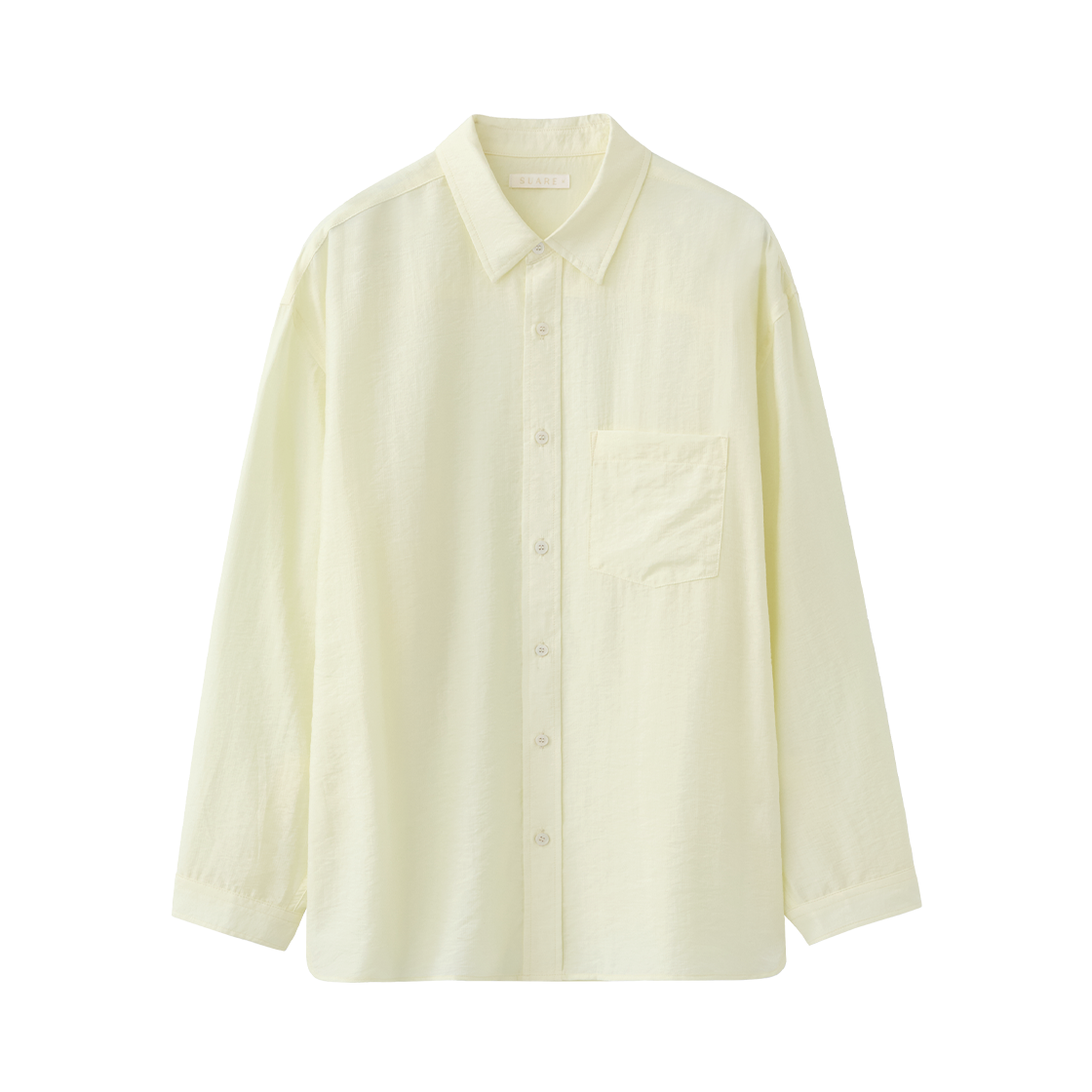 SBF1SH04WLO (W) Suare Women Sheer Silk Linen Shirt Lemon