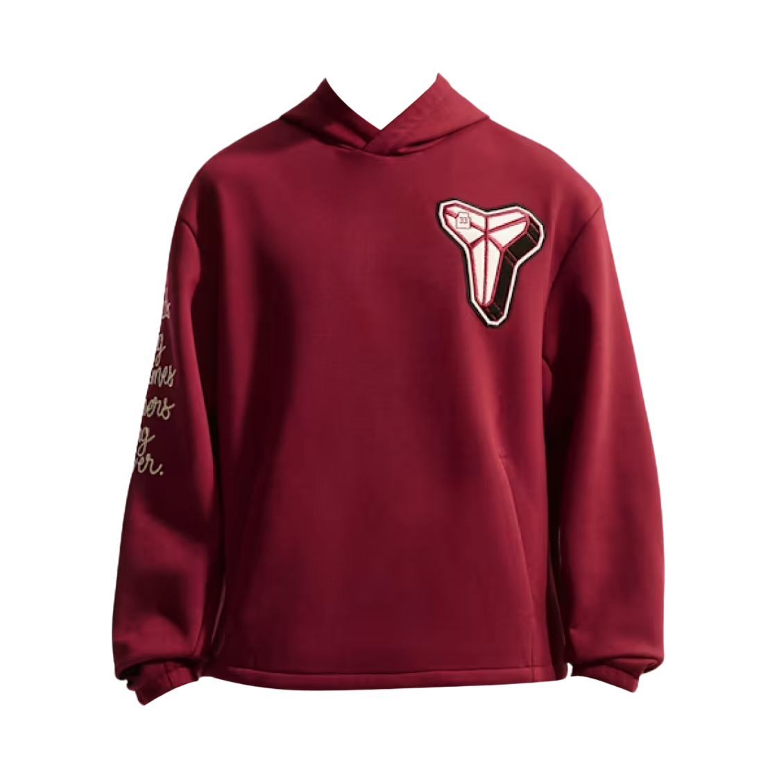IO9564-677 Nike Kobe Dri-Fit Fleece Pullover Basketball Hoodie Team Red Coconut Milk - Asia