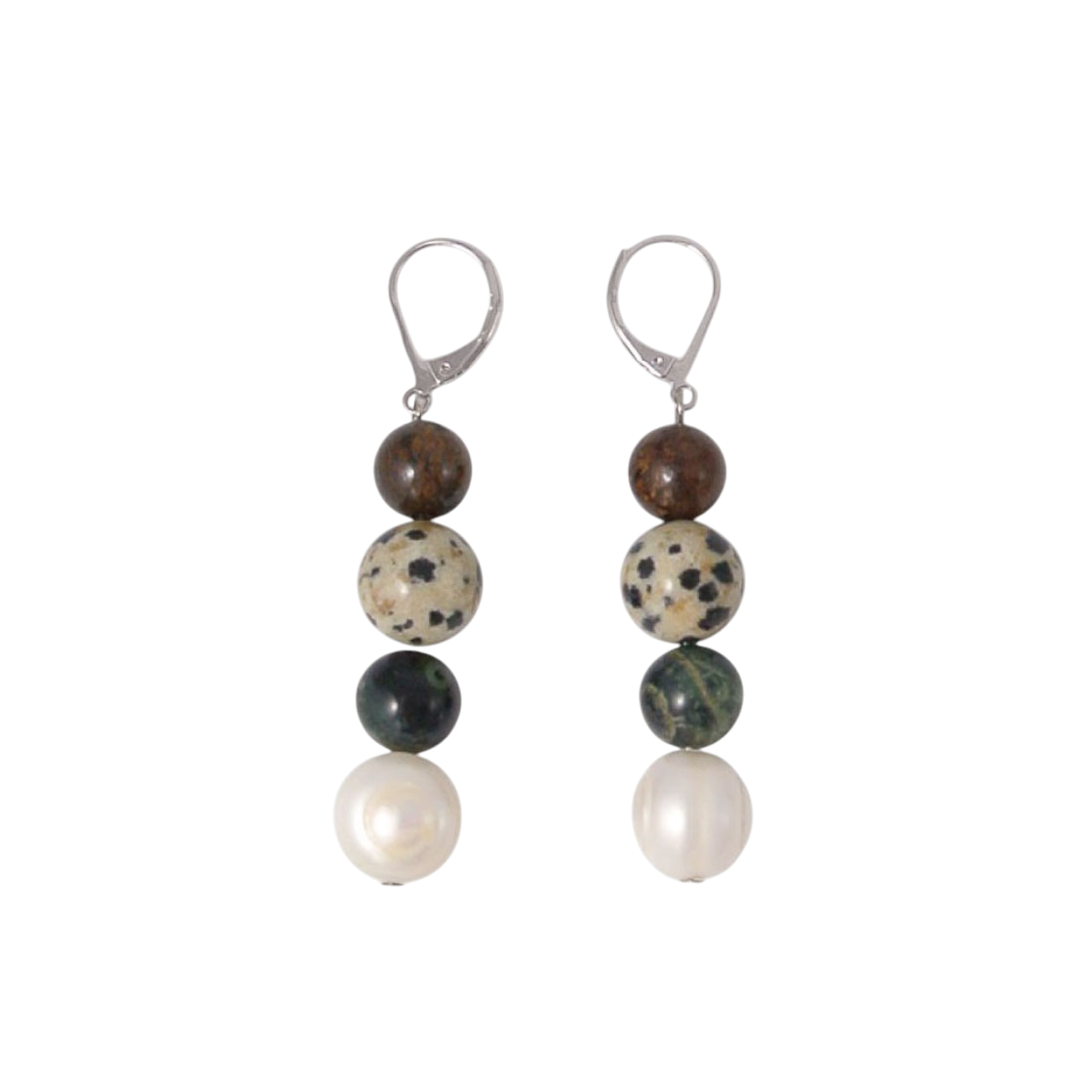 18E0004 OBJET213 Bubble Dalmatian Earrings