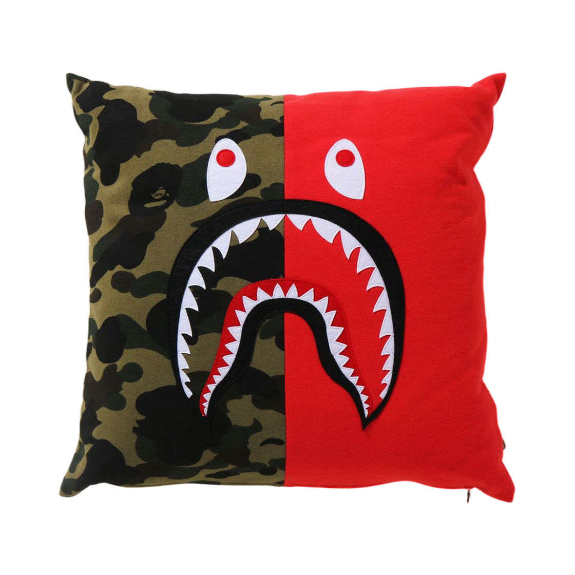 베이프 퍼스트 카모 샤크 스퀘어 쿠션 레드(BAPE 1st Camo Shark Square Cushion Red) - 1